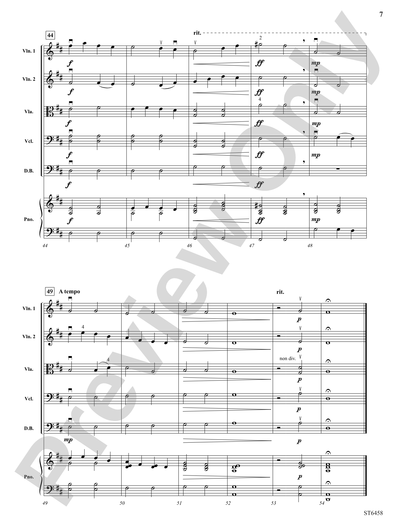 Where the River Shannon Flows: String Orchestra Conductor Score & Parts