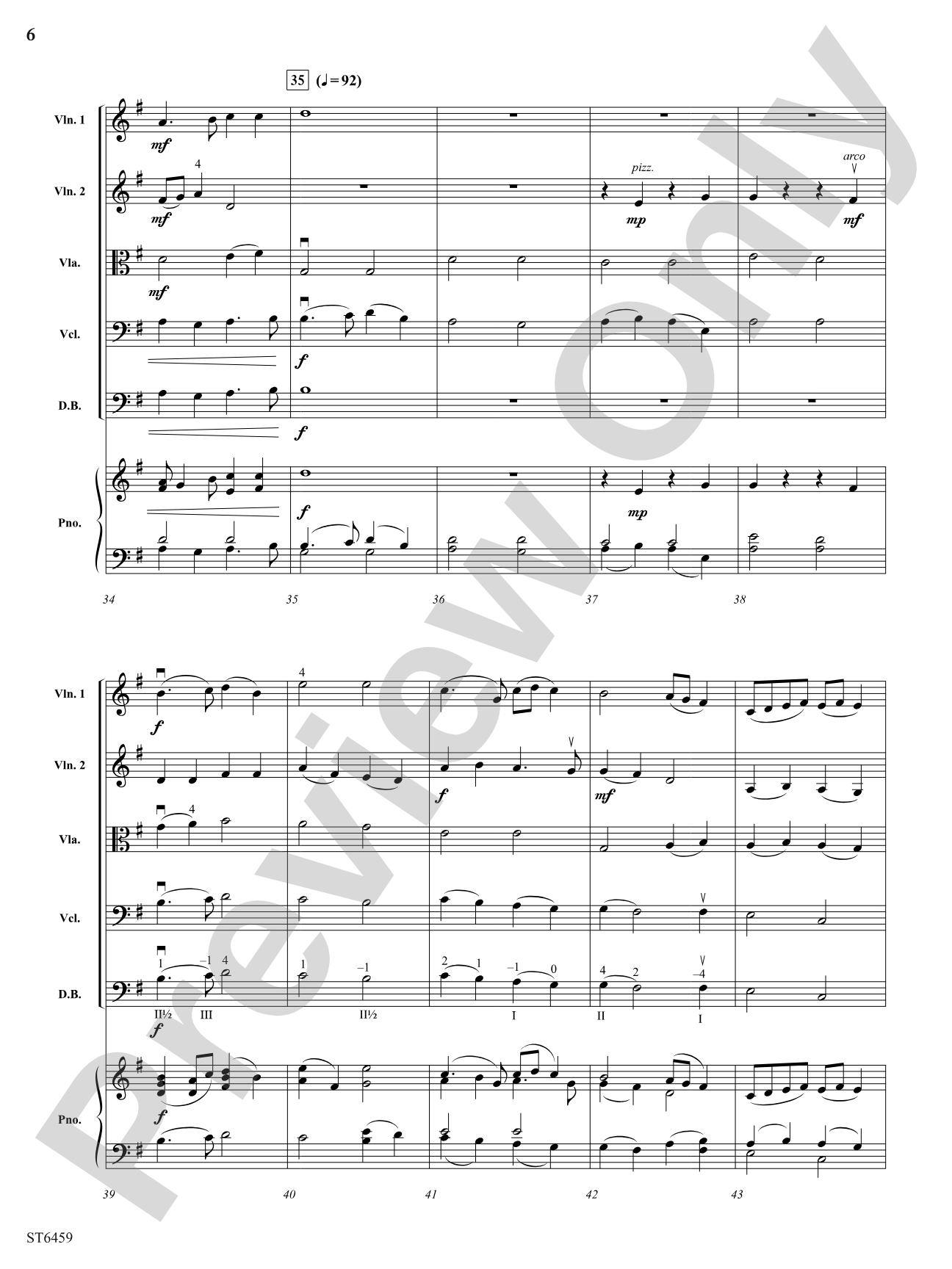 A Midwinter Fantasy: String Orchestra Conductor Score & Parts