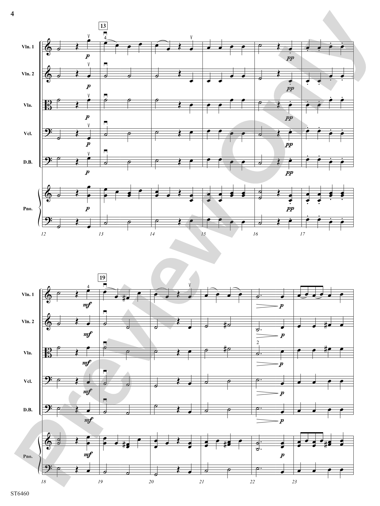 A Mozart Allegro: String Orchestra Conductor Score & Parts
