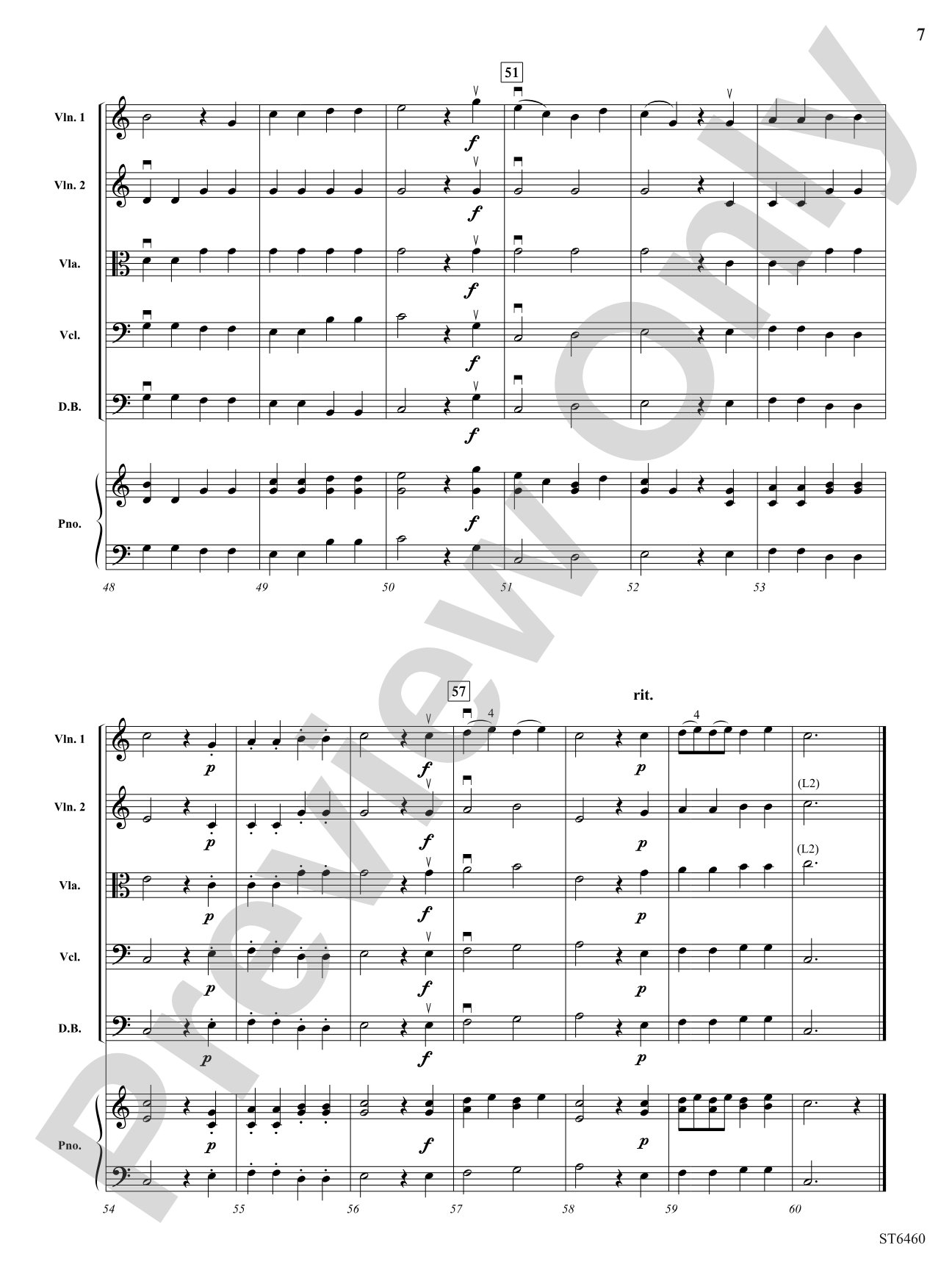A Mozart Allegro: String Orchestra Conductor Score & Parts
