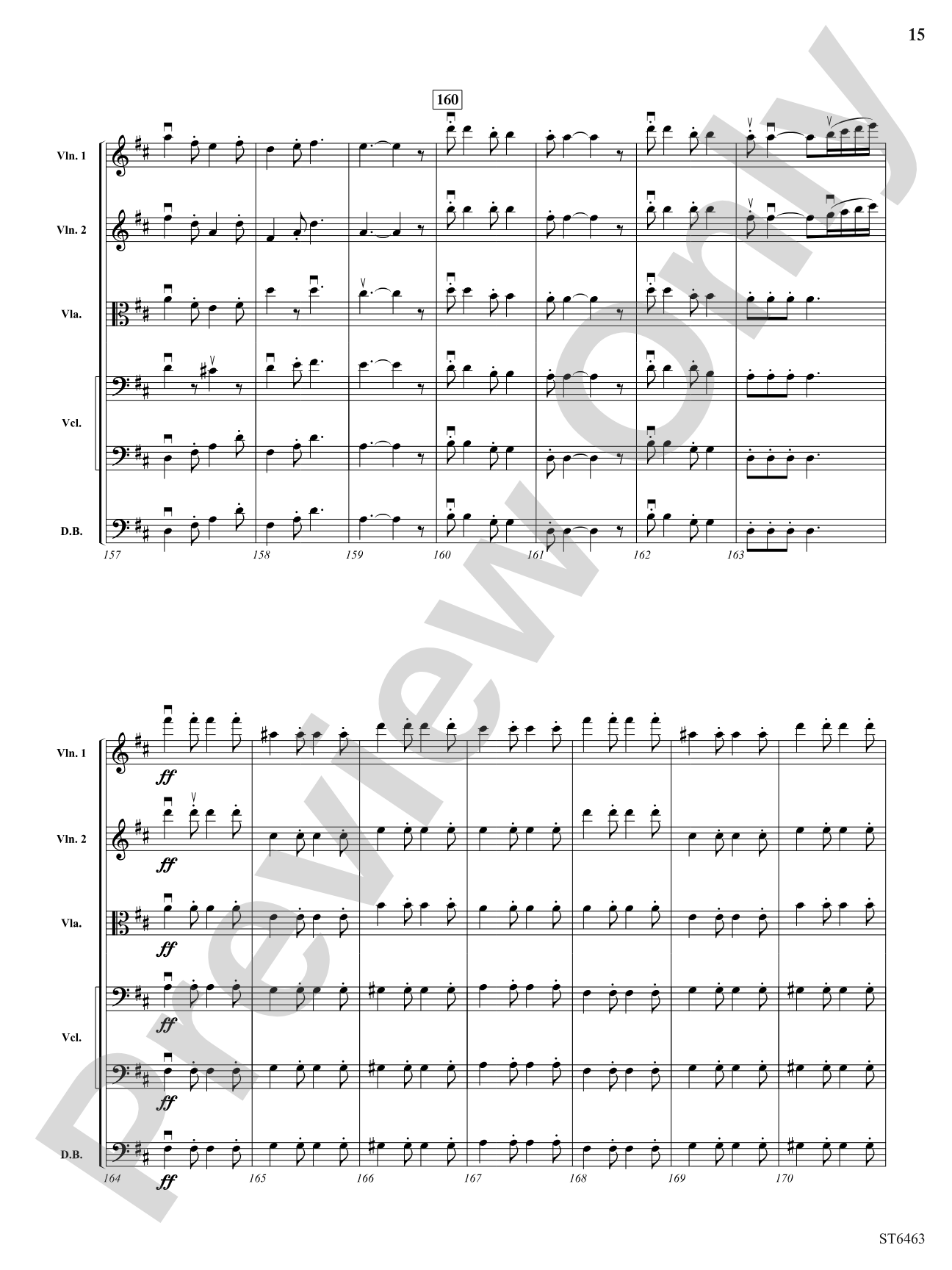 Overture to Rob-Roy: String Orchestra Conductor Score & Parts