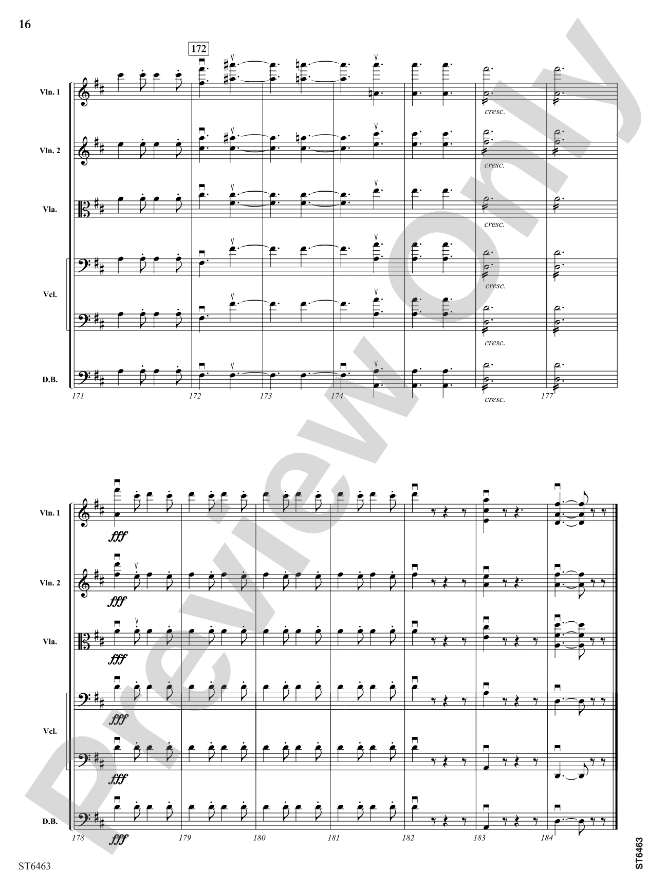 Overture to Rob-Roy: String Orchestra Conductor Score & Parts