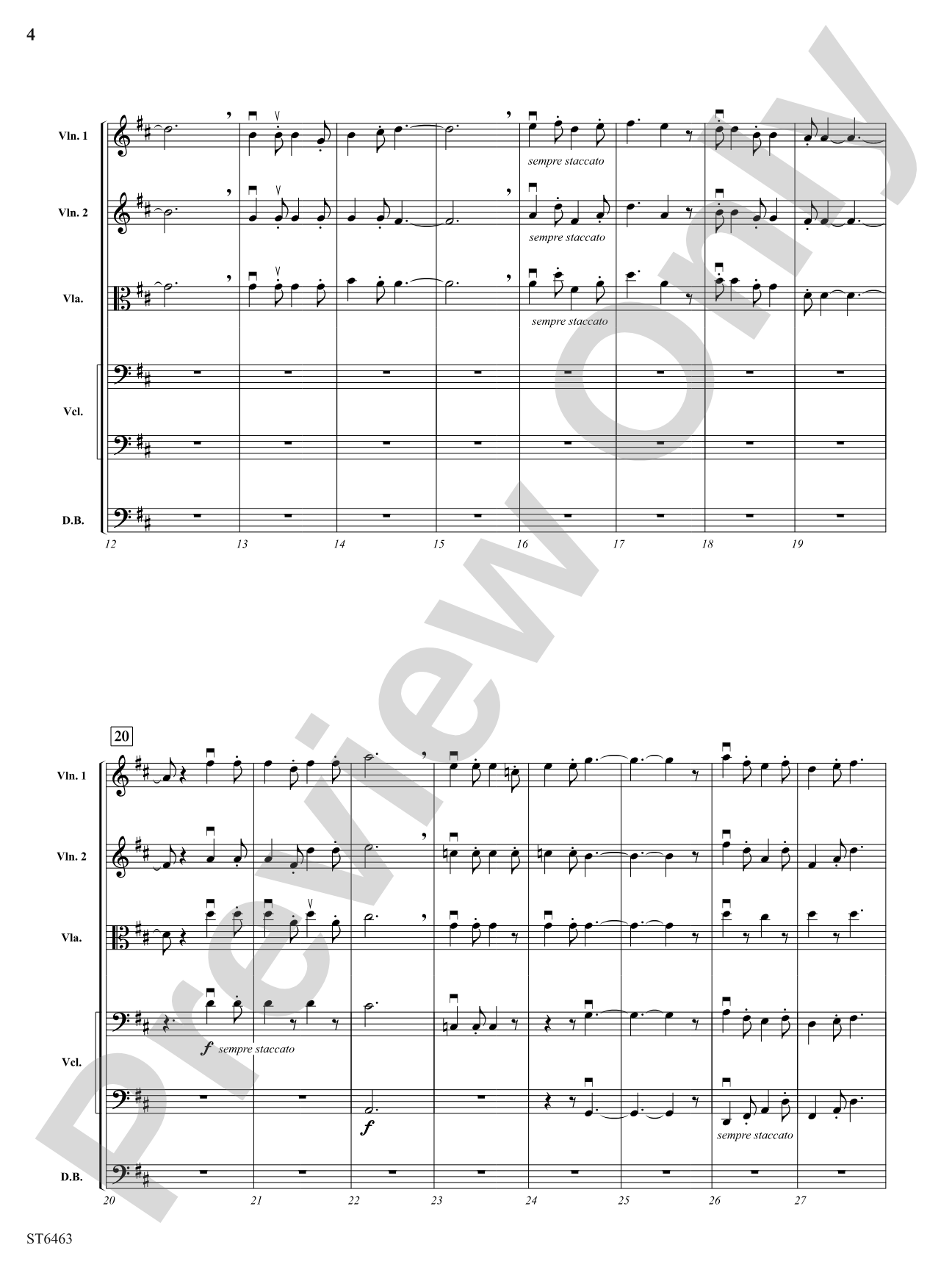 Overture to Rob-Roy: String Orchestra Conductor Score & Parts