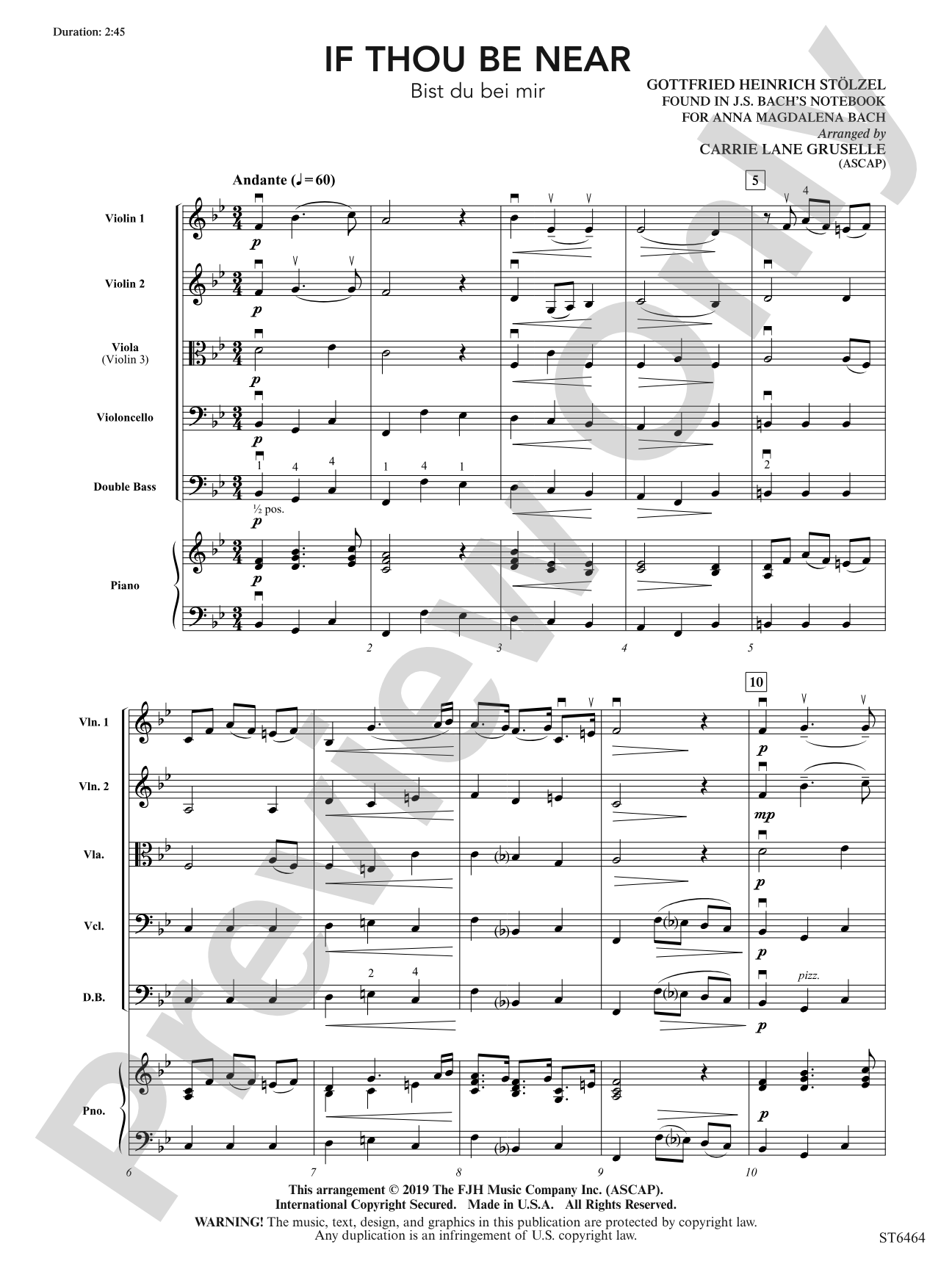 If Thou Be Near: Score