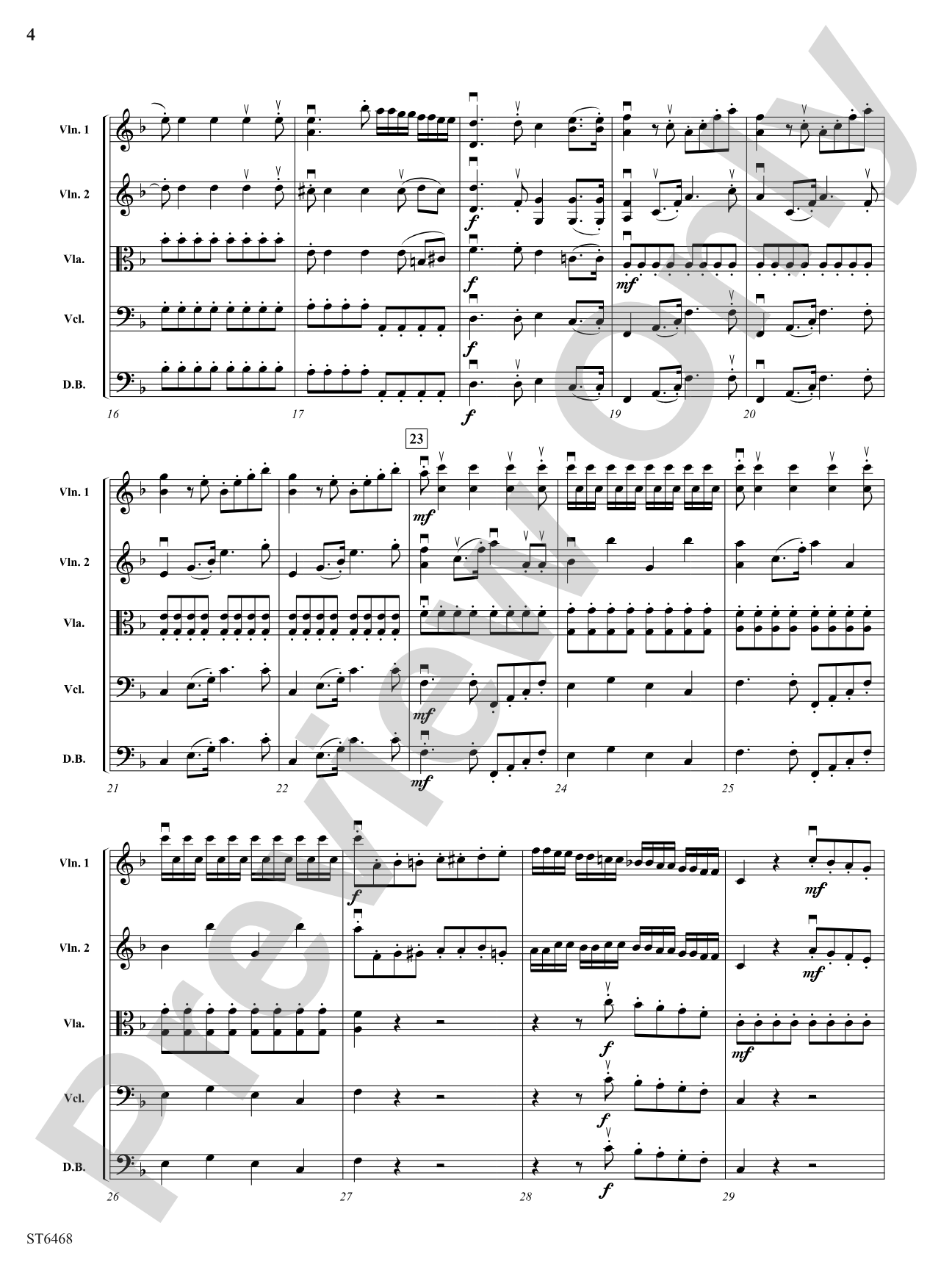 Sinfonia in D Minor: String Orchestra Conductor Score & Parts