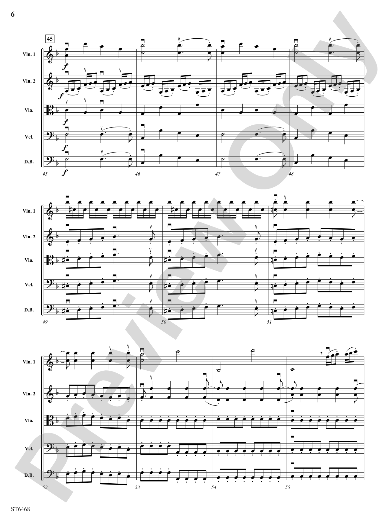 Sinfonia in D Minor: String Orchestra Conductor Score & Parts