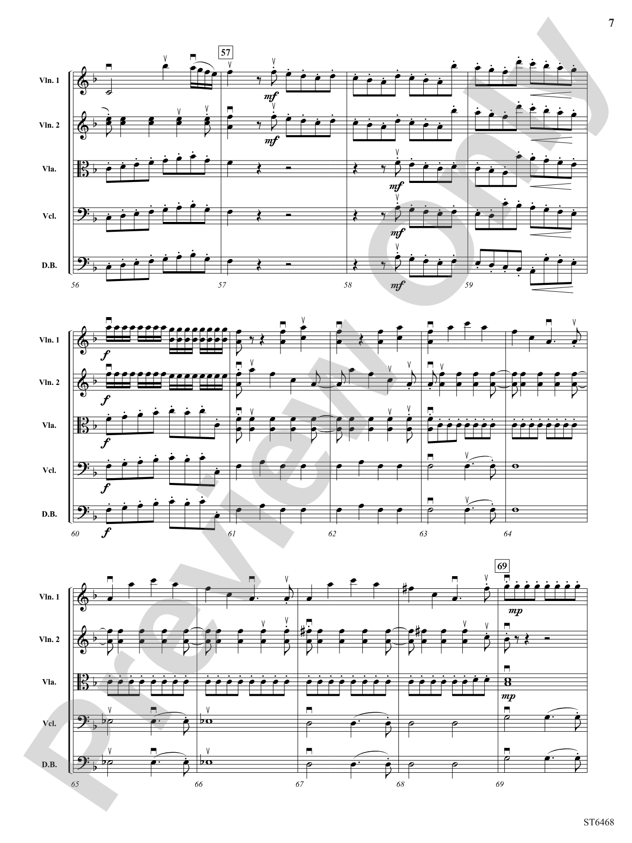 Sinfonia in D Minor: String Orchestra Conductor Score & Parts