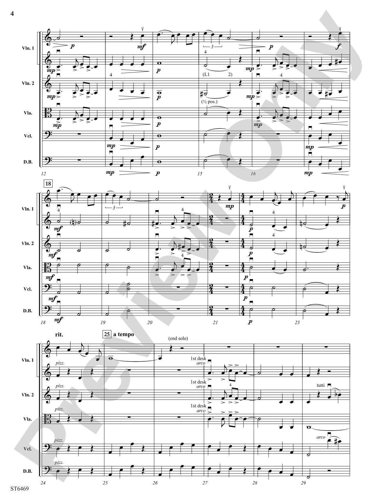A Long Way from Home: String Orchestra Conductor Score & Parts