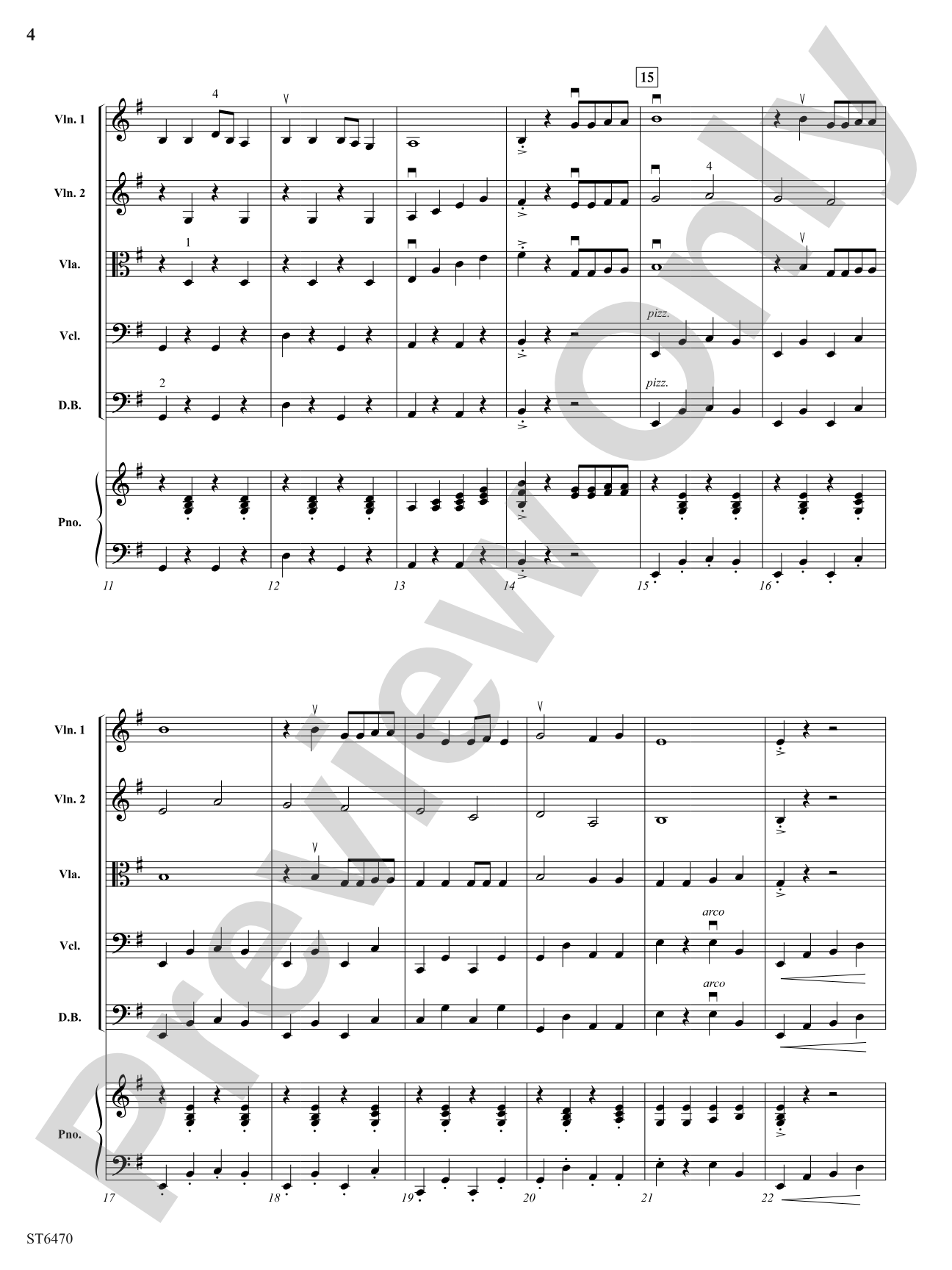 Subterranean: String Orchestra Conductor Score & Parts