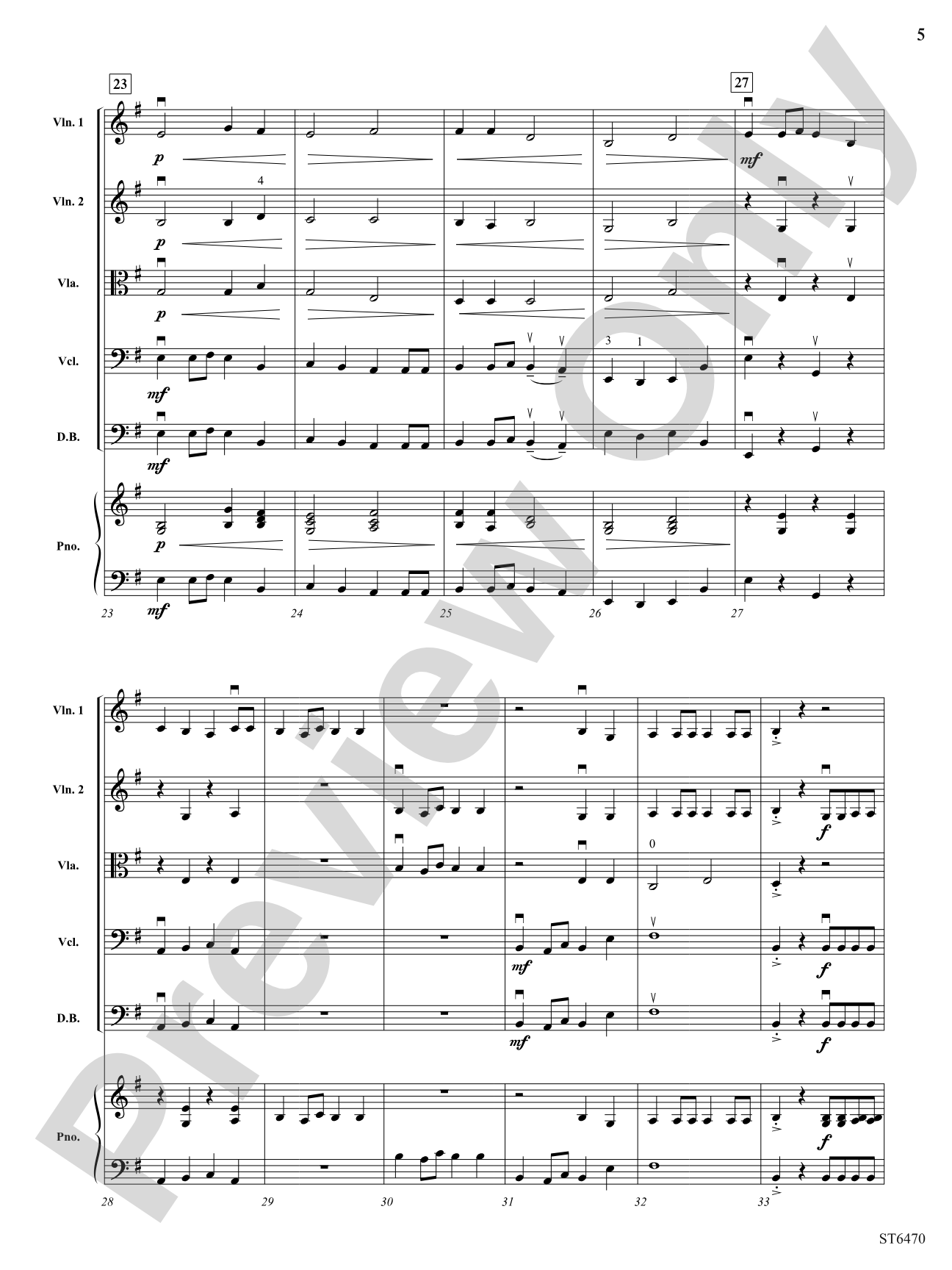 Subterranean: String Orchestra Conductor Score & Parts