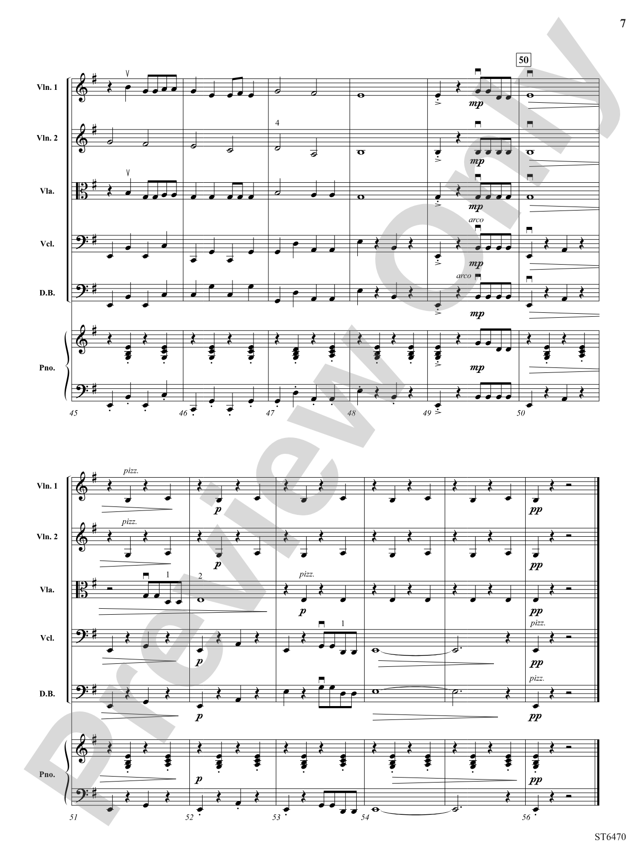 Subterranean: String Orchestra Conductor Score & Parts