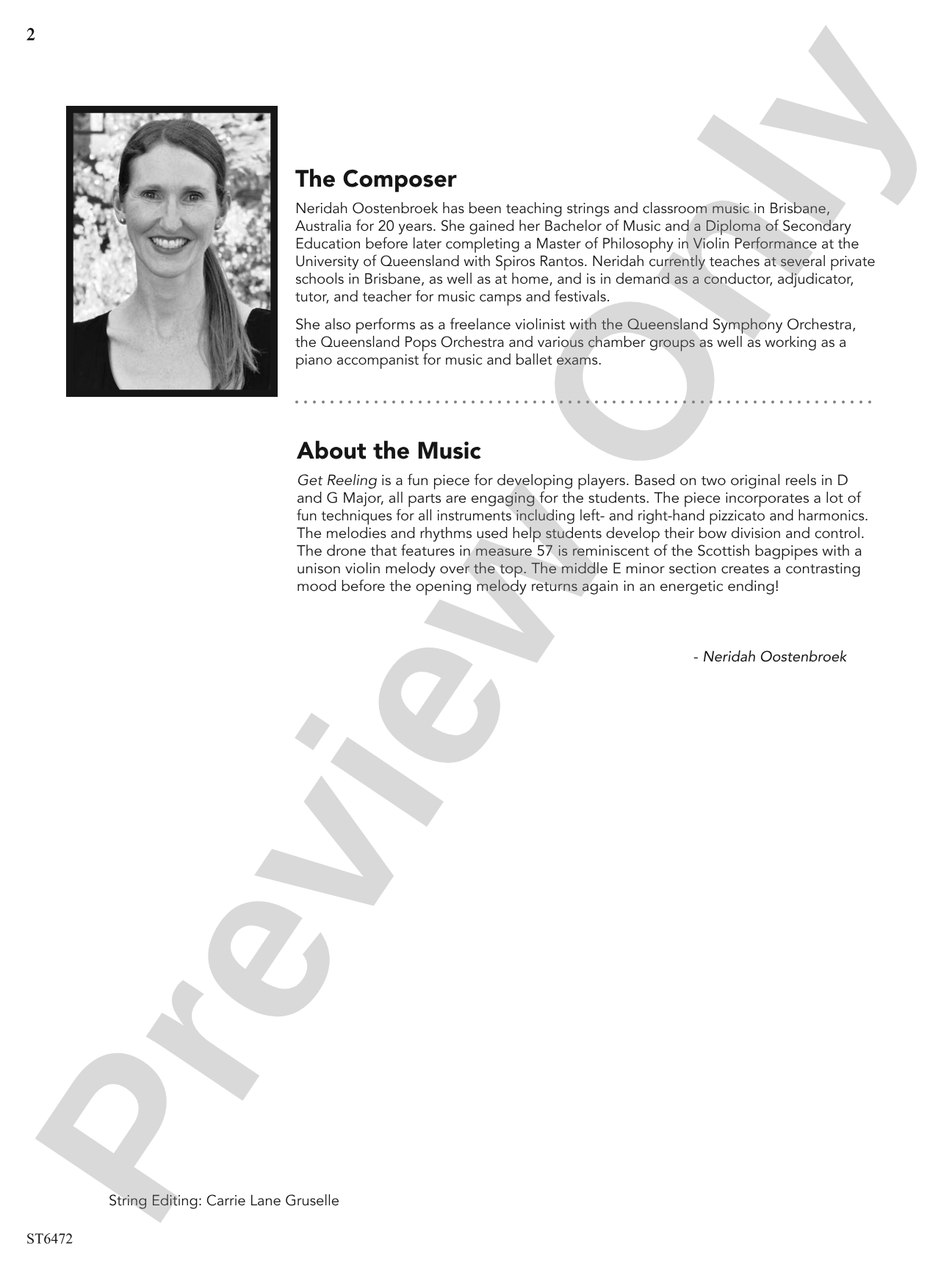 Get Reeling: String Orchestra Conductor Score & Parts