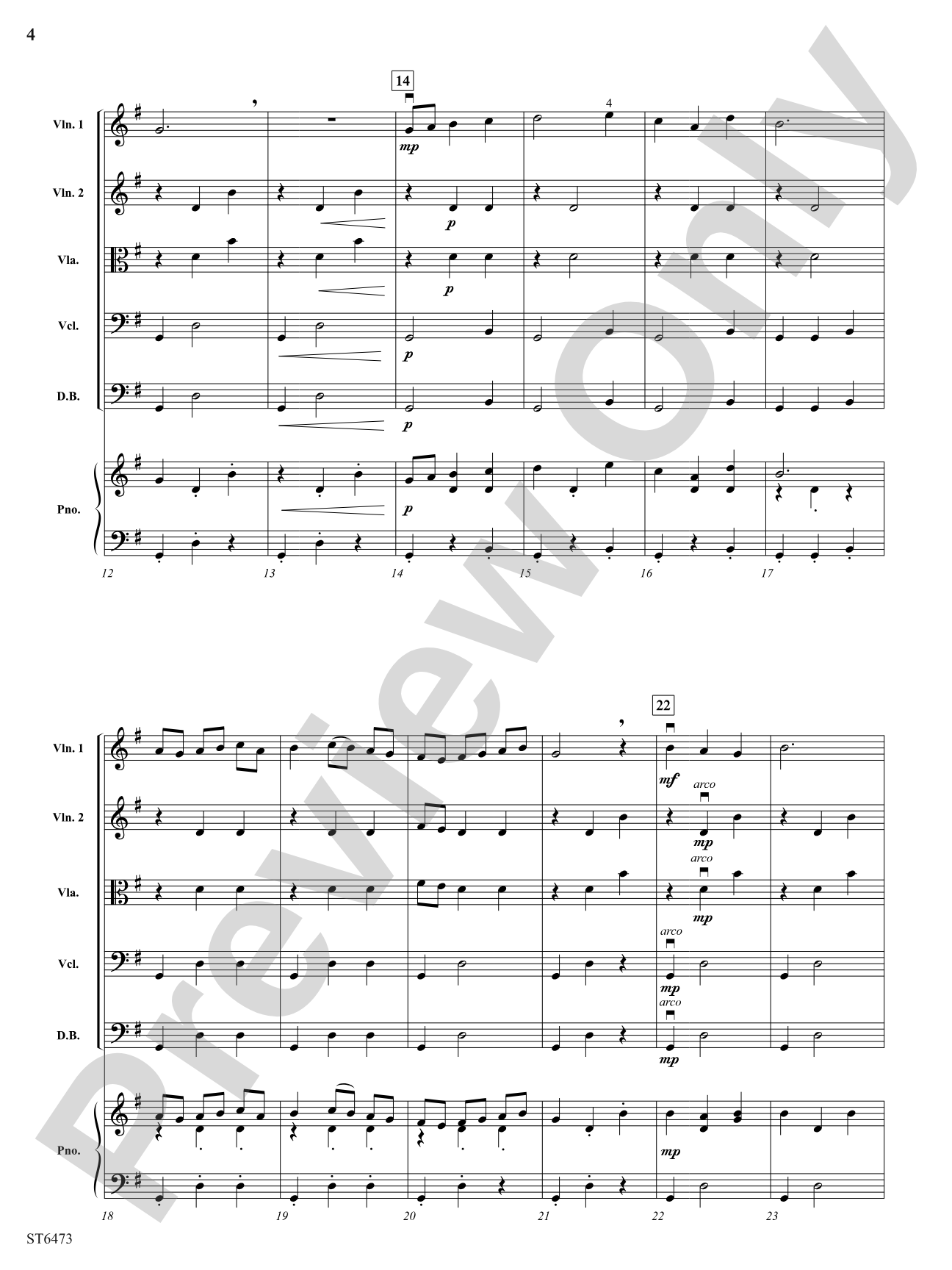 Saltarello: String Orchestra Conductor Score & Parts