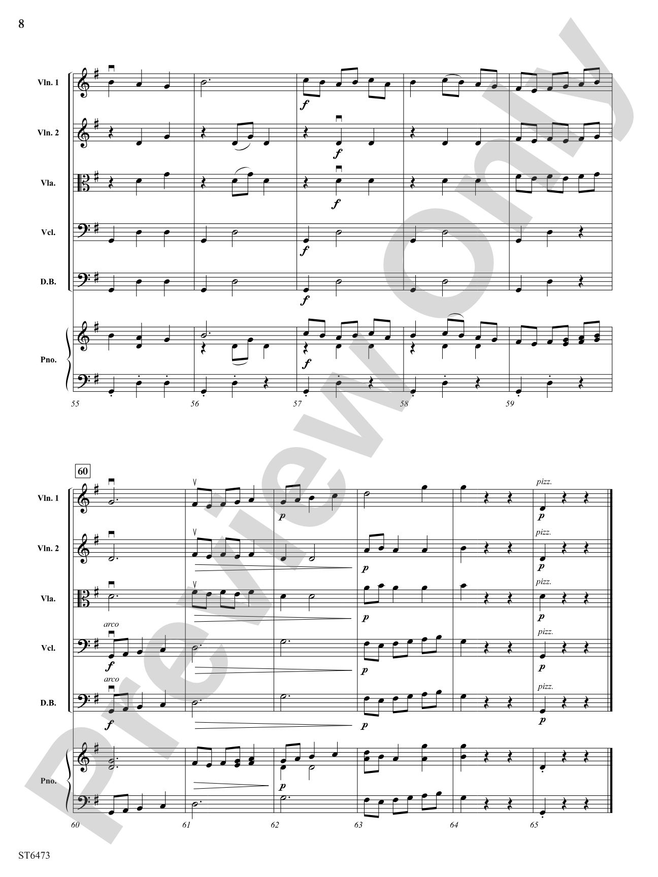 Saltarello: String Orchestra Conductor Score & Parts