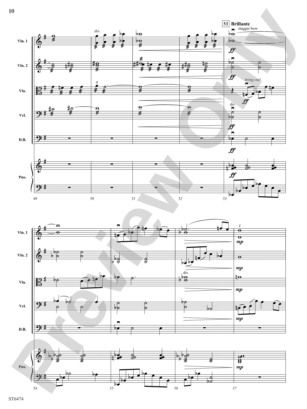 Struggle in the Shadows: String Orchestra Conductor Score & Parts