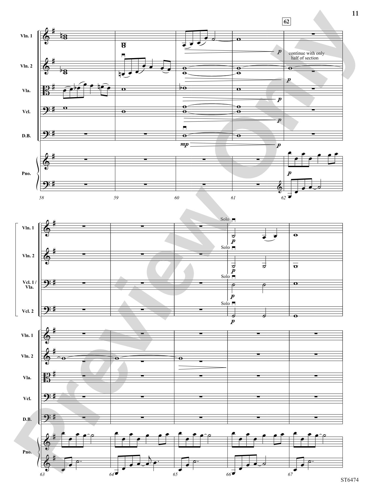 Struggle in the Shadows: String Orchestra Conductor Score & Parts