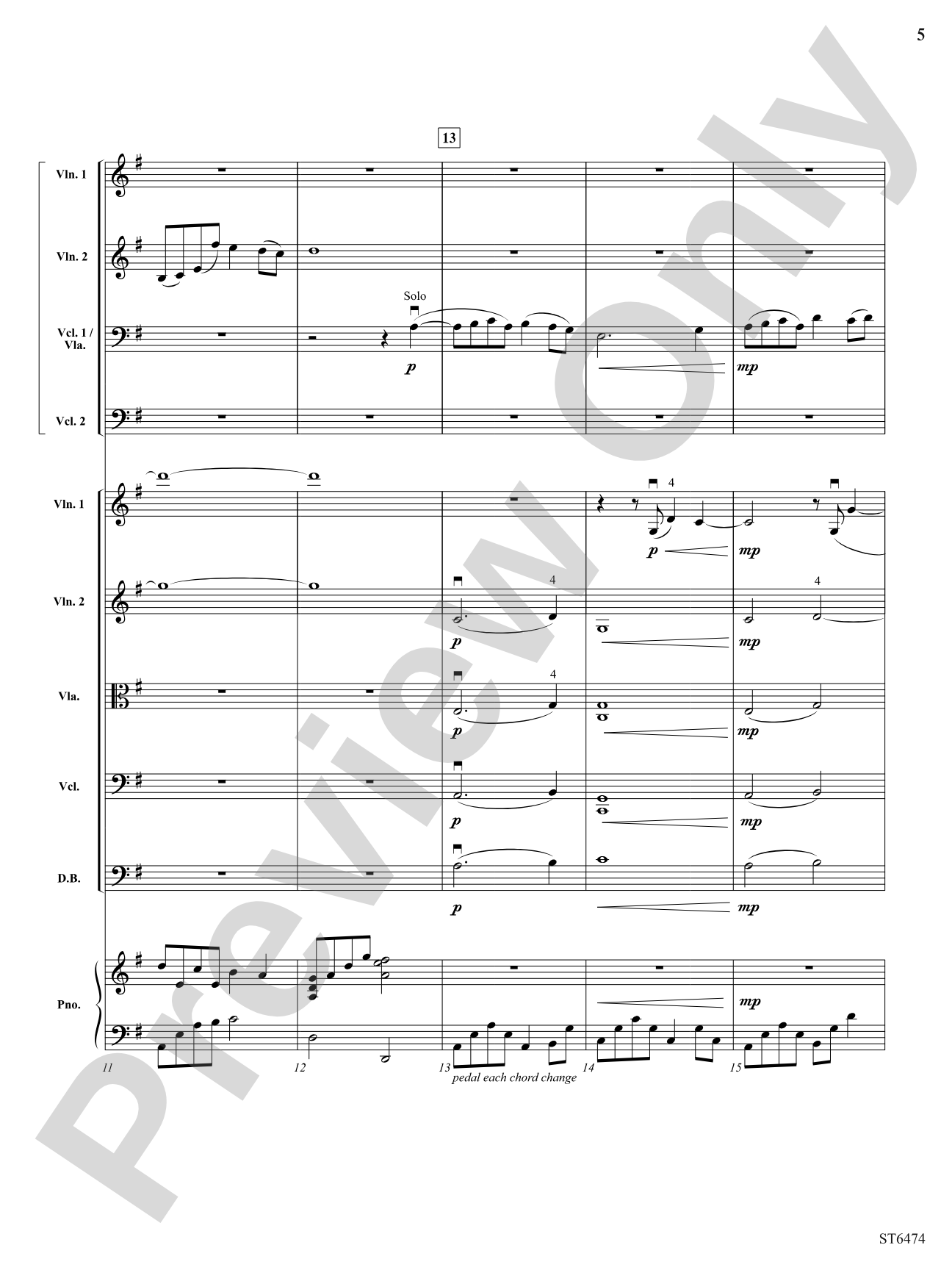 Struggle in the Shadows: String Orchestra Conductor Score & Parts