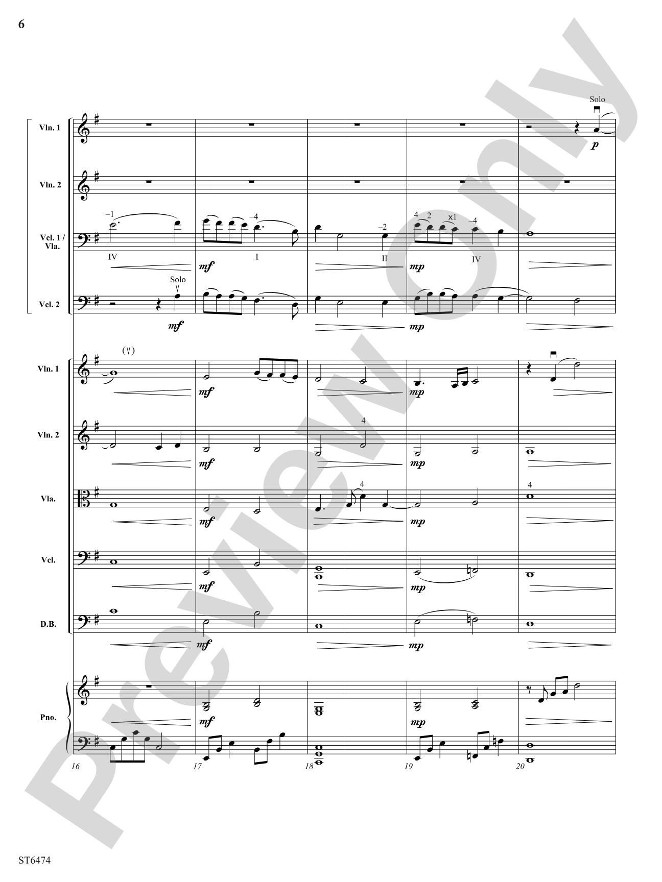Struggle in the Shadows: String Orchestra Conductor Score & Parts