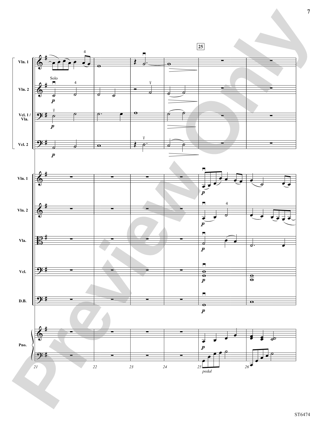 Struggle in the Shadows: String Orchestra Conductor Score & Parts