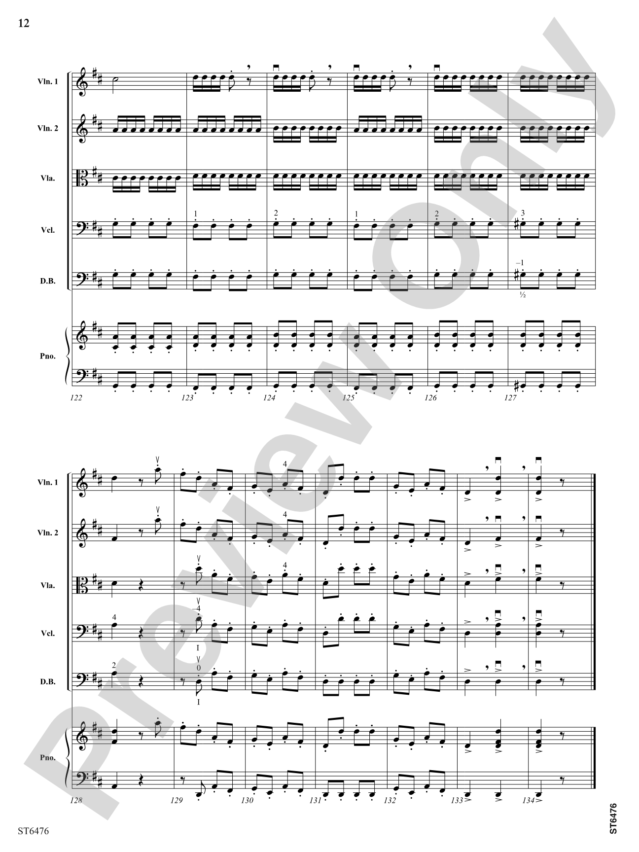 Finale from Symphony No 12: String Orchestra Conductor Score & Parts