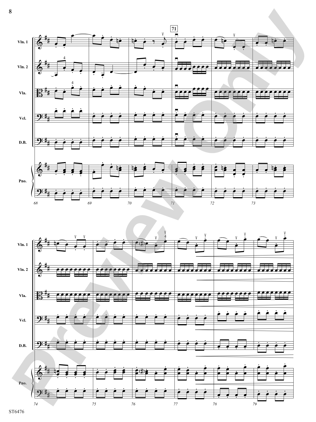 Finale from Symphony No 12: String Orchestra Conductor Score & Parts
