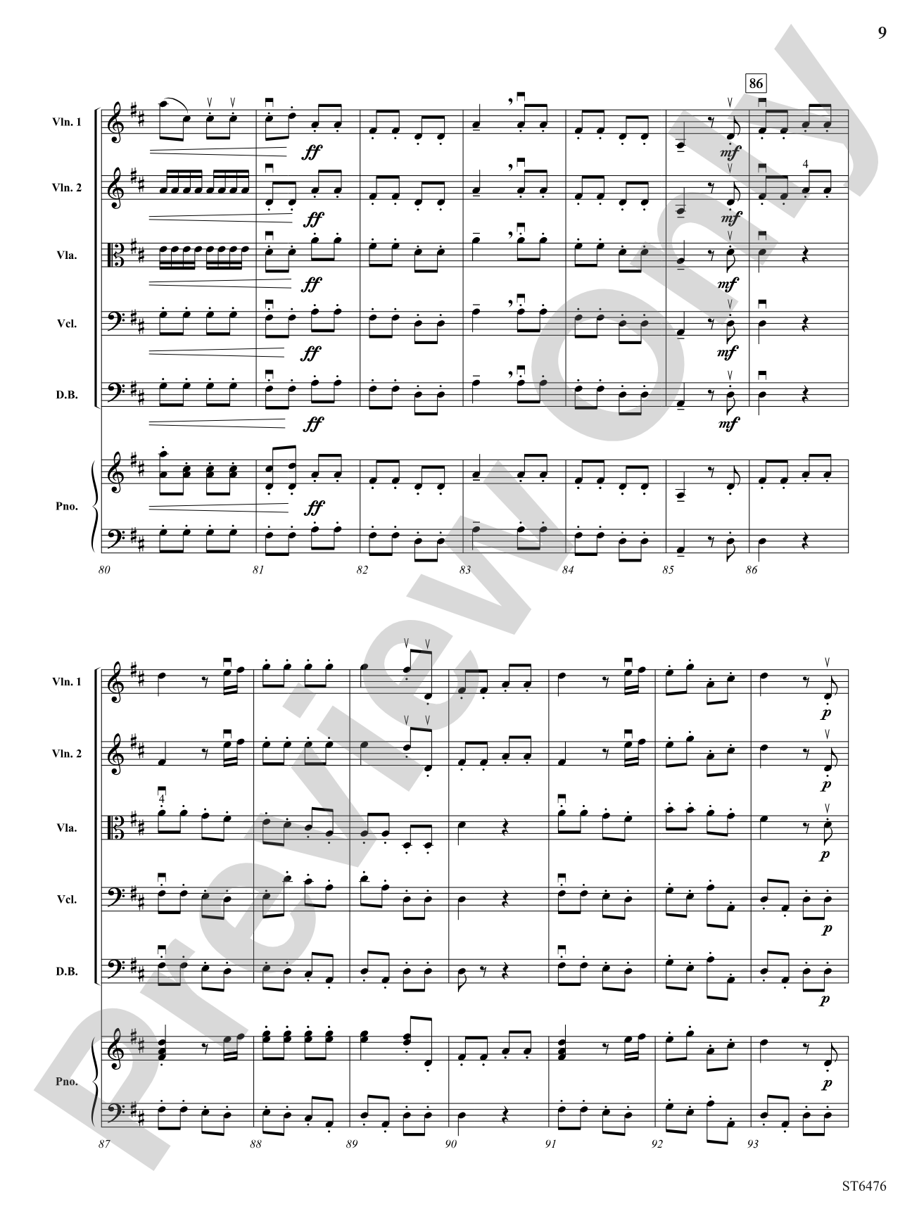Finale from Symphony No 12: String Orchestra Conductor Score & Parts