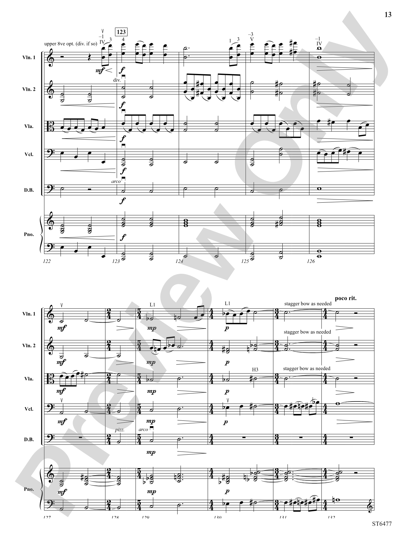 East My (Rosin) Dust: String Orchestra Conductor Score & Parts