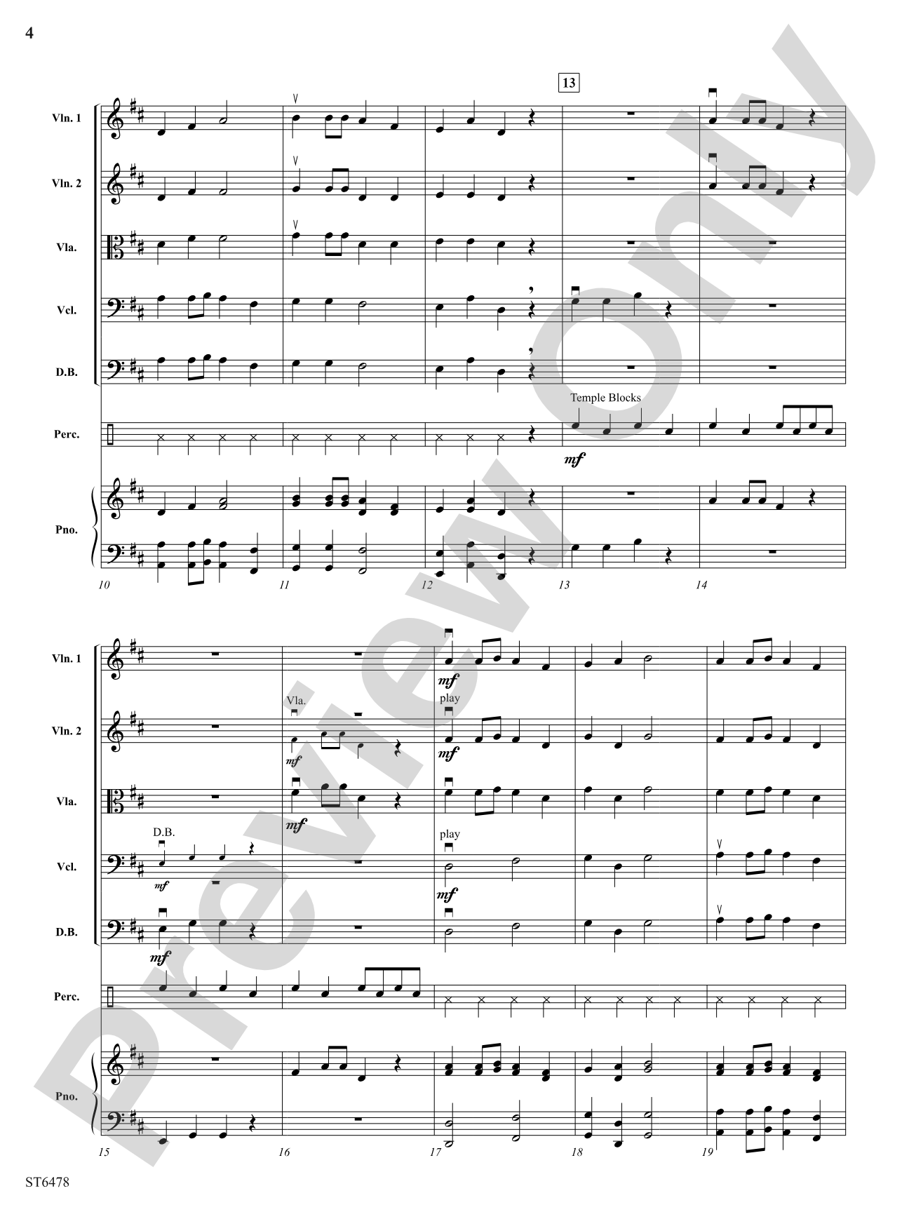 Strings on the Housetop: String Orchestra Conductor Score & Parts