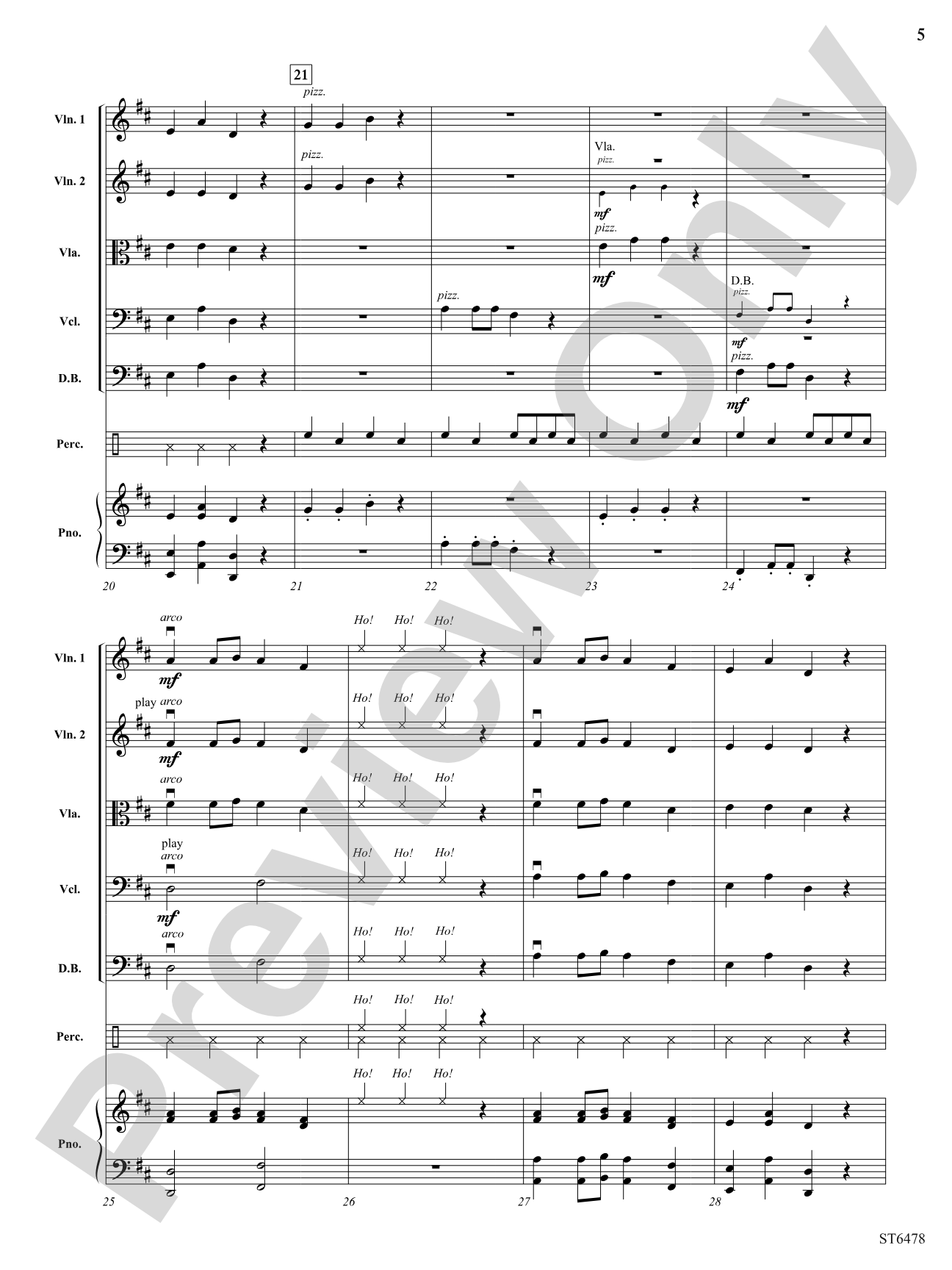 Strings on the Housetop: String Orchestra Conductor Score & Parts