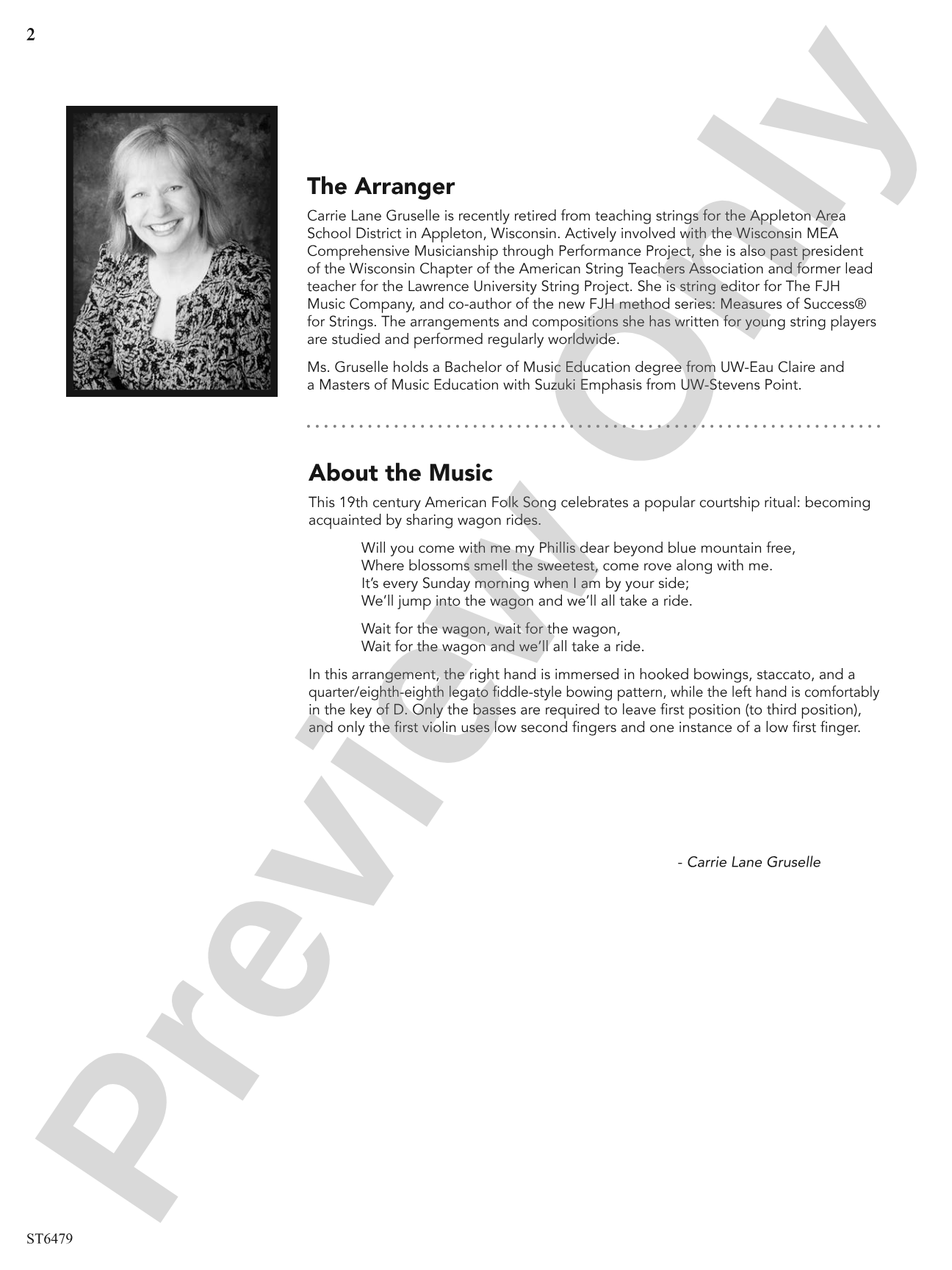 Wait for the Wagon: String Orchestra Conductor Score & Parts