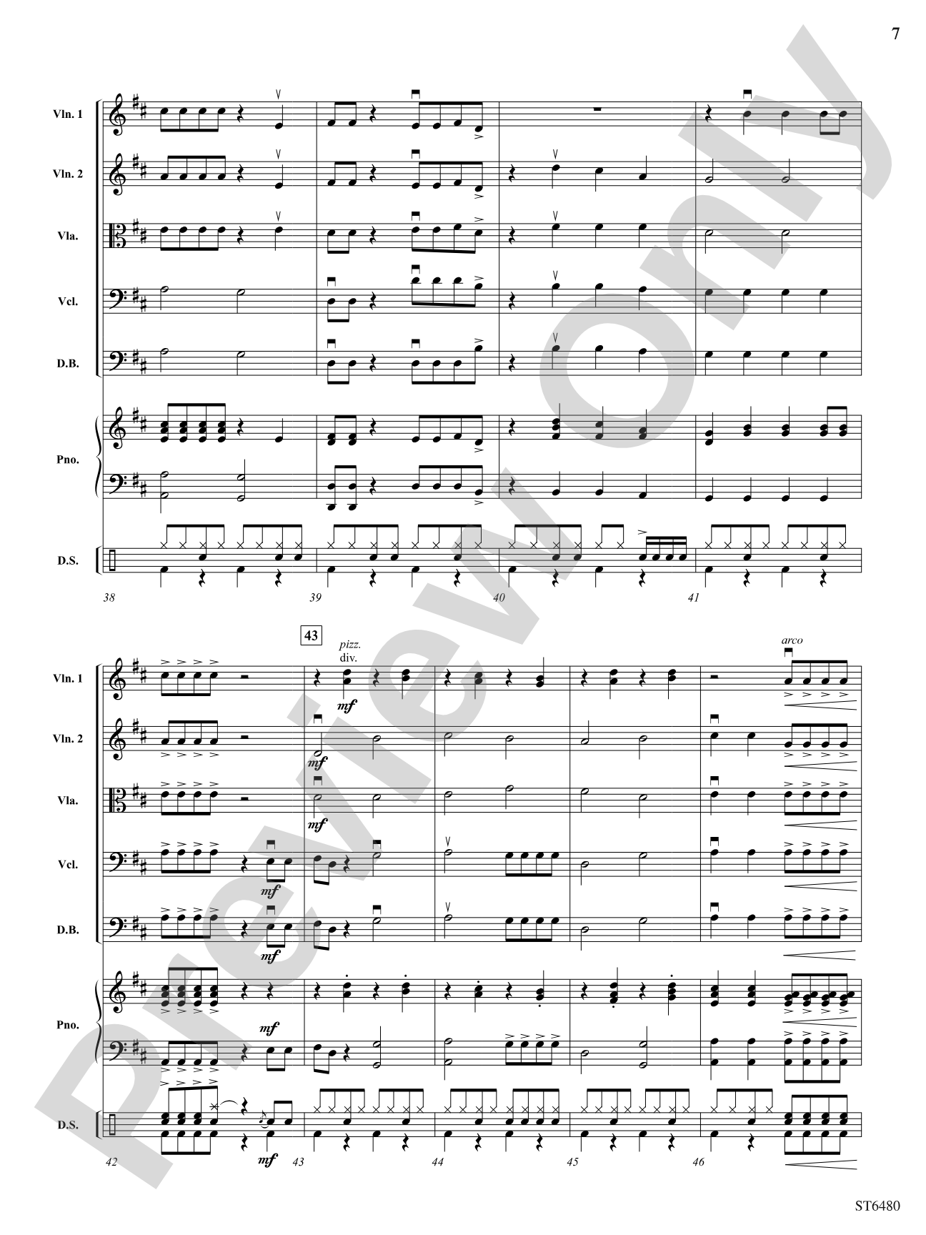 Spring Fever: String Orchestra Conductor Score & Parts