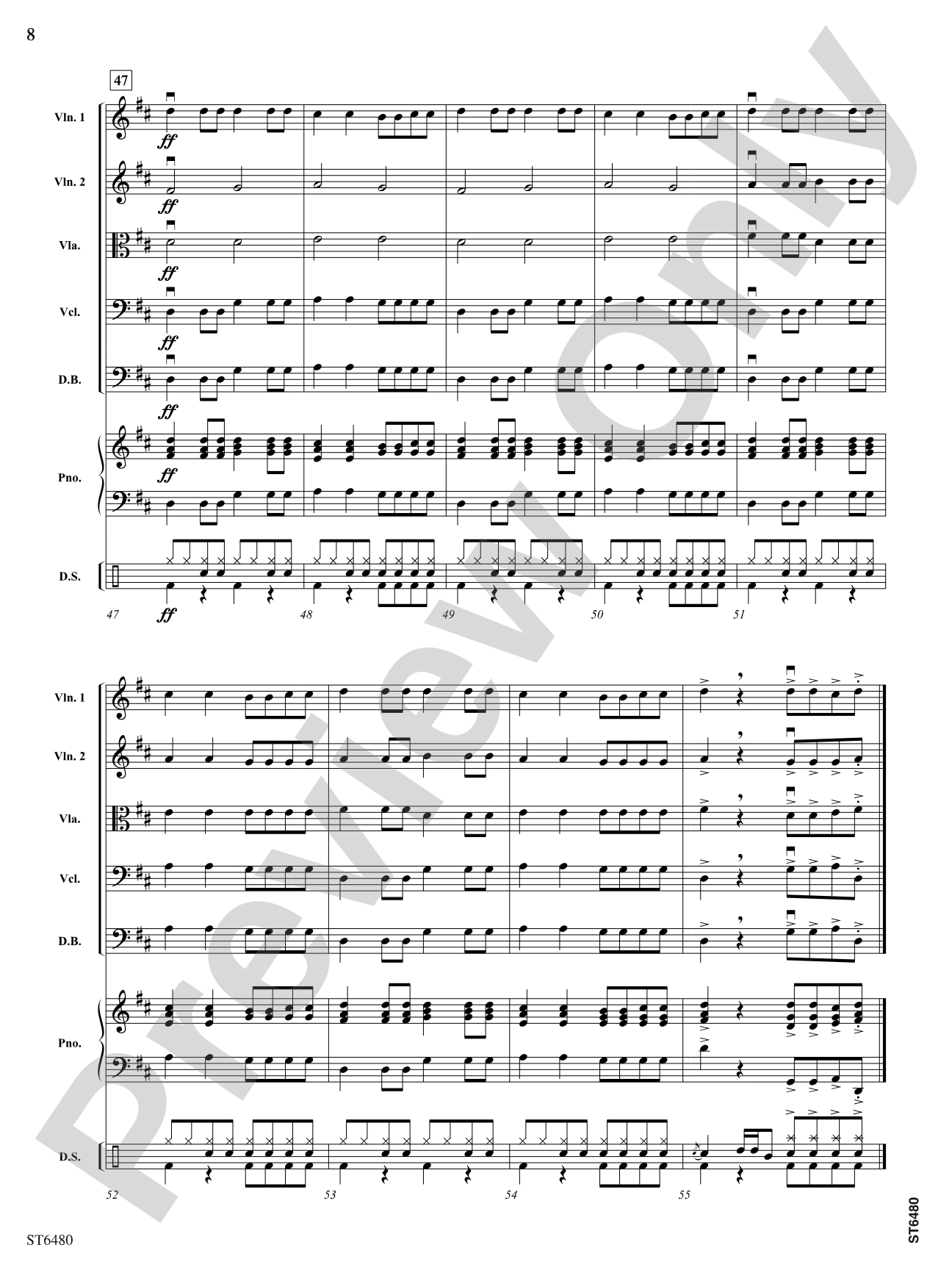 Spring Fever: String Orchestra Conductor Score & Parts