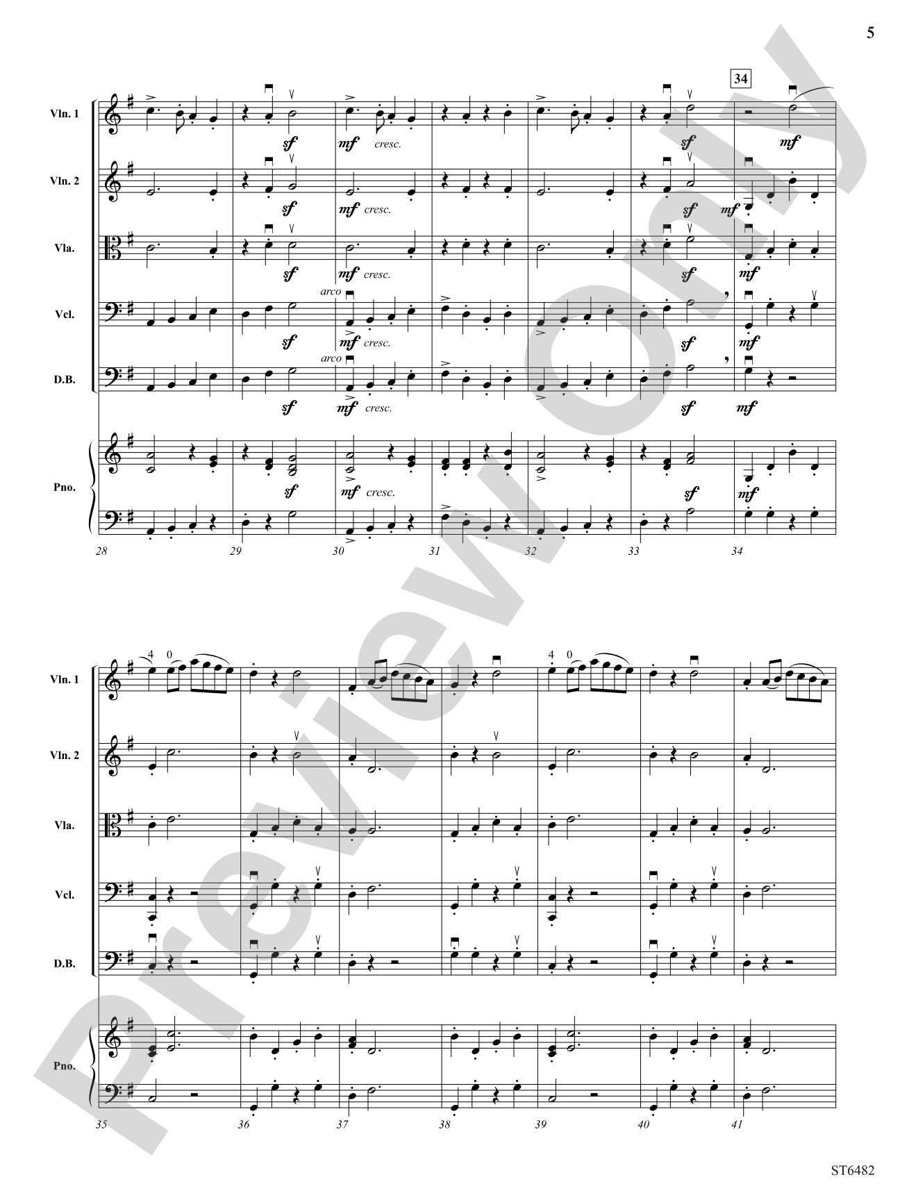 Ukrainian Dance: String Orchestra Conductor Score & Parts