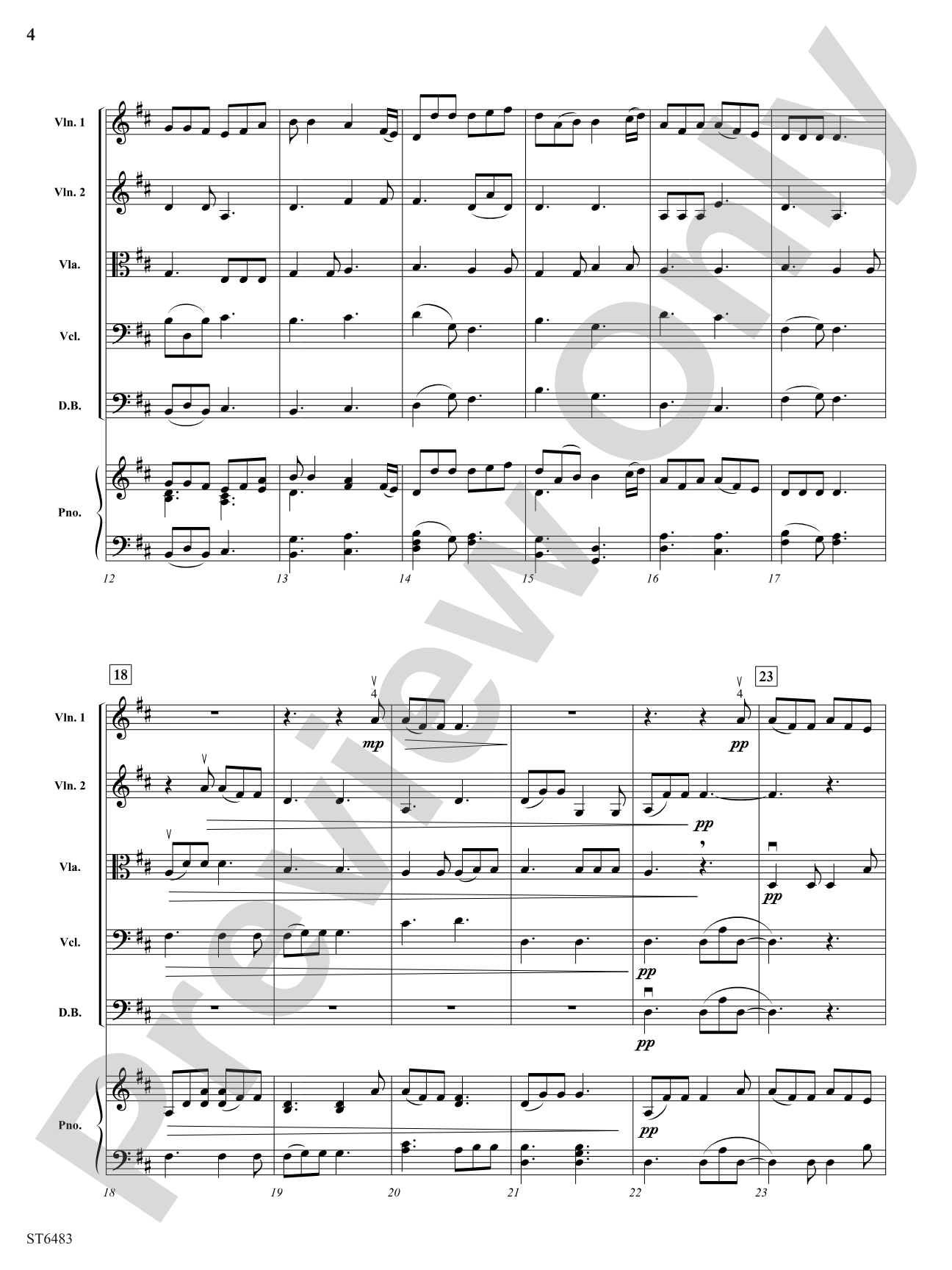 The Water of Tyne: String Orchestra Conductor Score & Parts