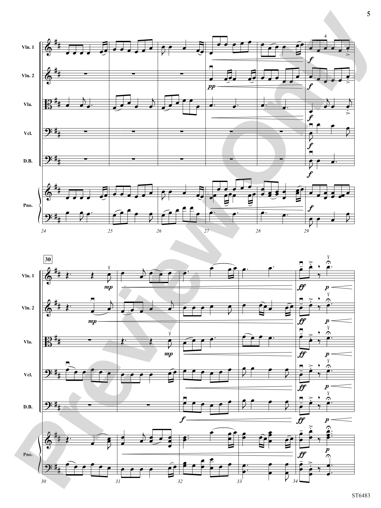 The Water of Tyne: String Orchestra Conductor Score & Parts