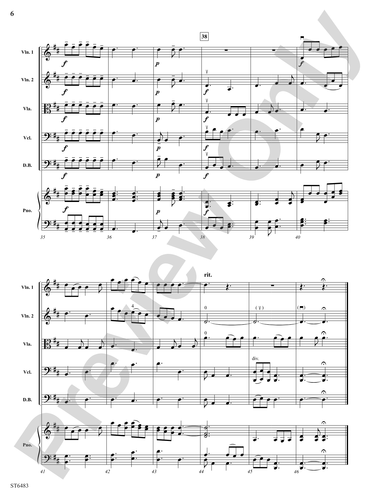 The Water of Tyne: String Orchestra Conductor Score & Parts