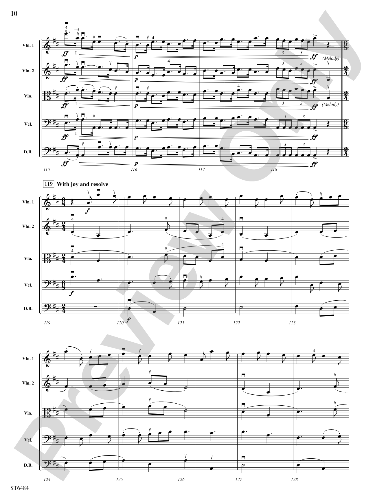 Autumn Harvest: Score