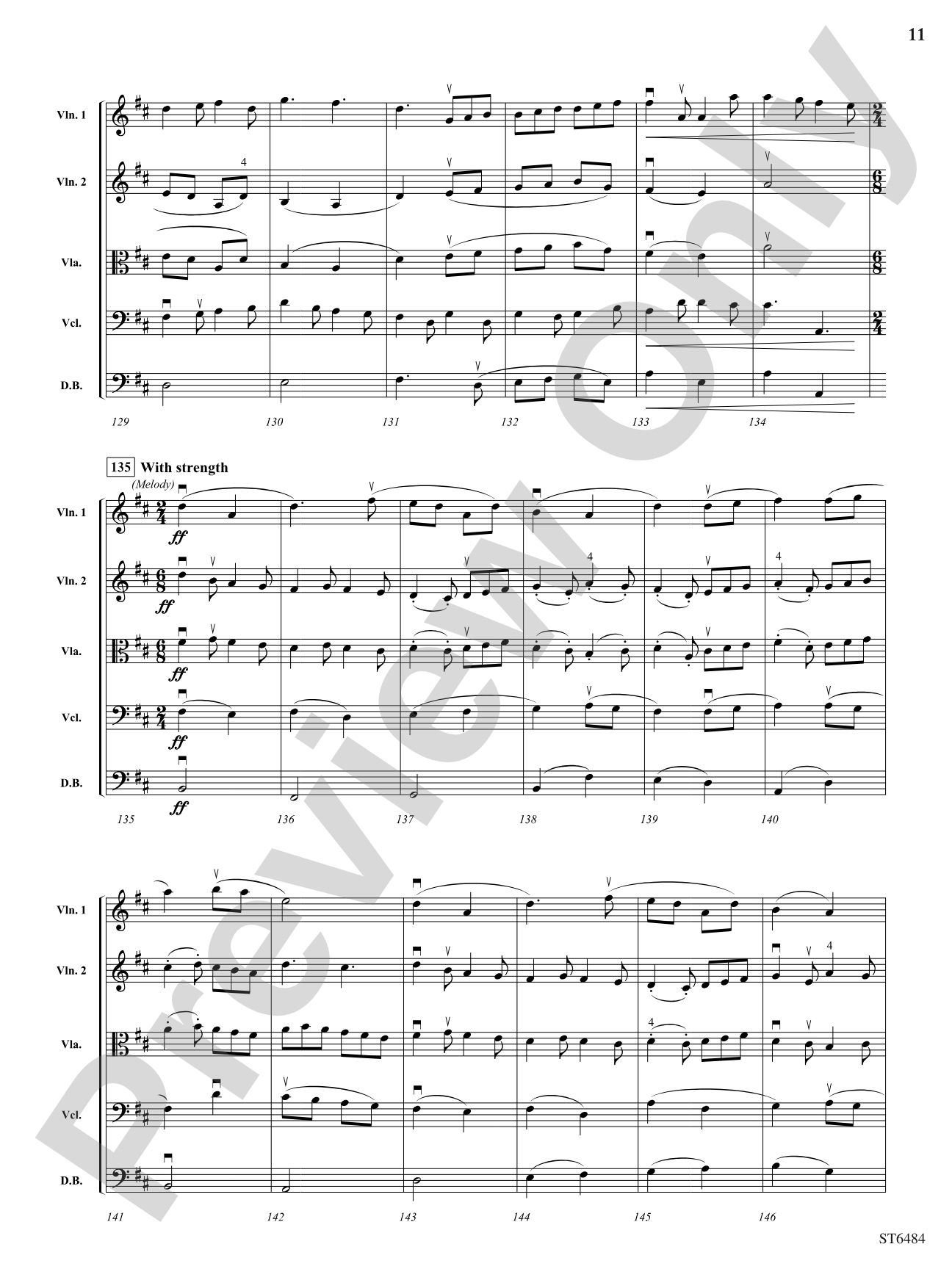 Autumn Harvest: Score