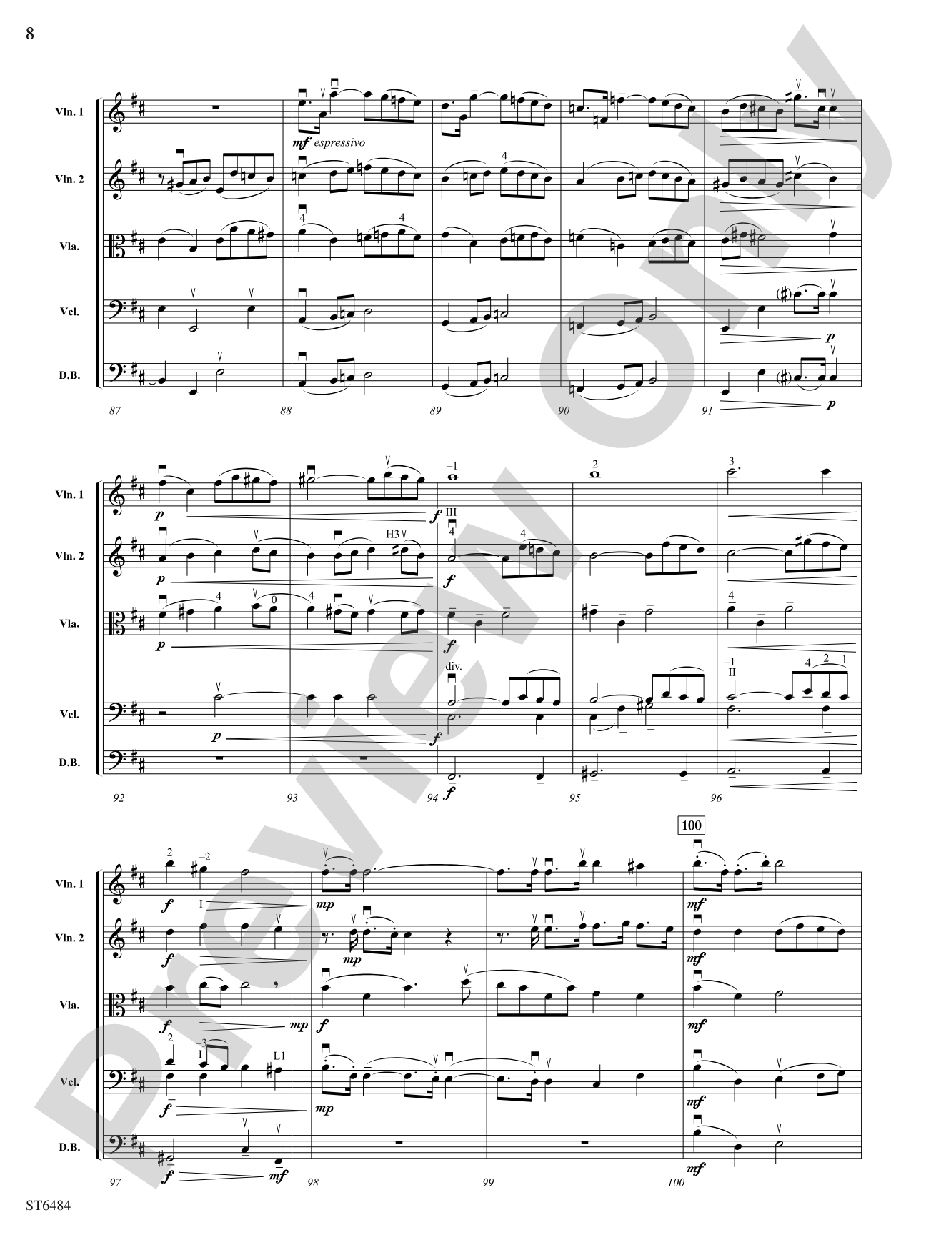 Autumn Harvest: Score