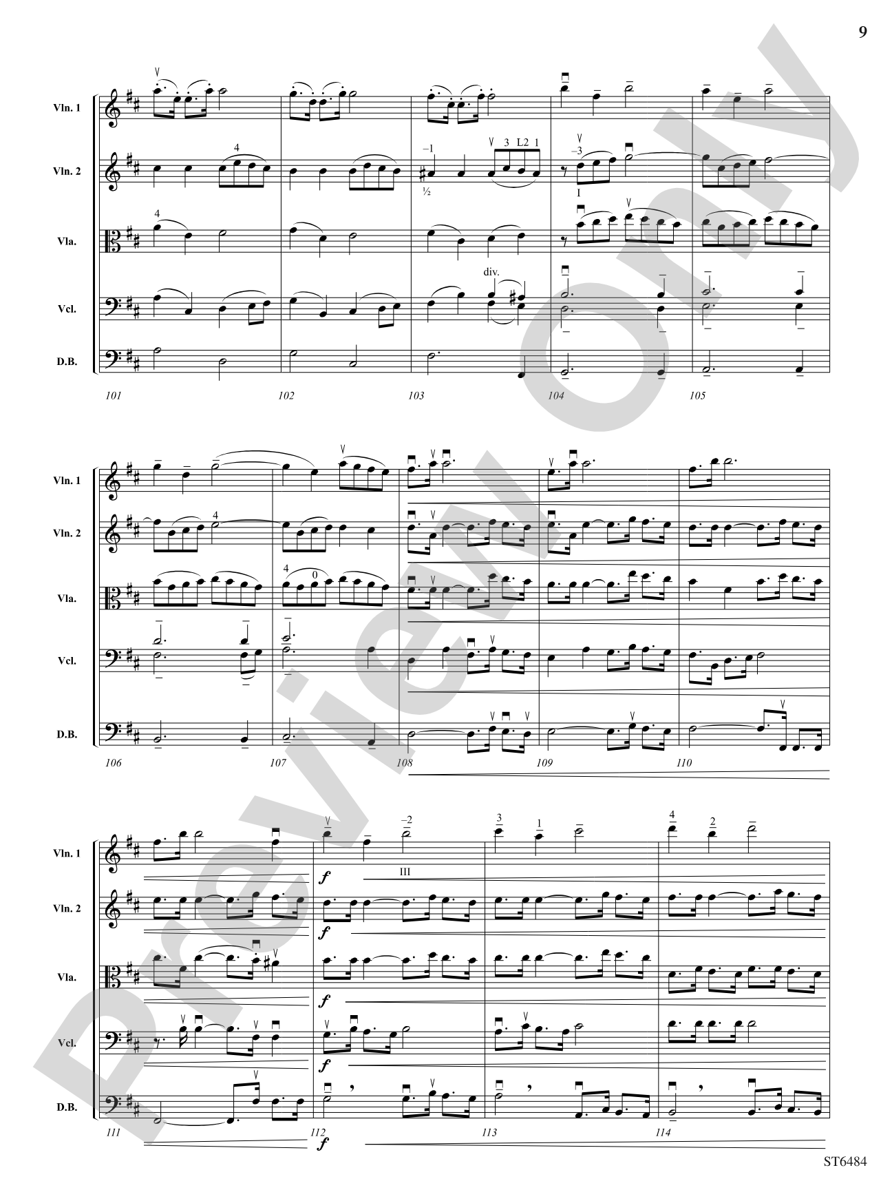 Autumn Harvest: Score