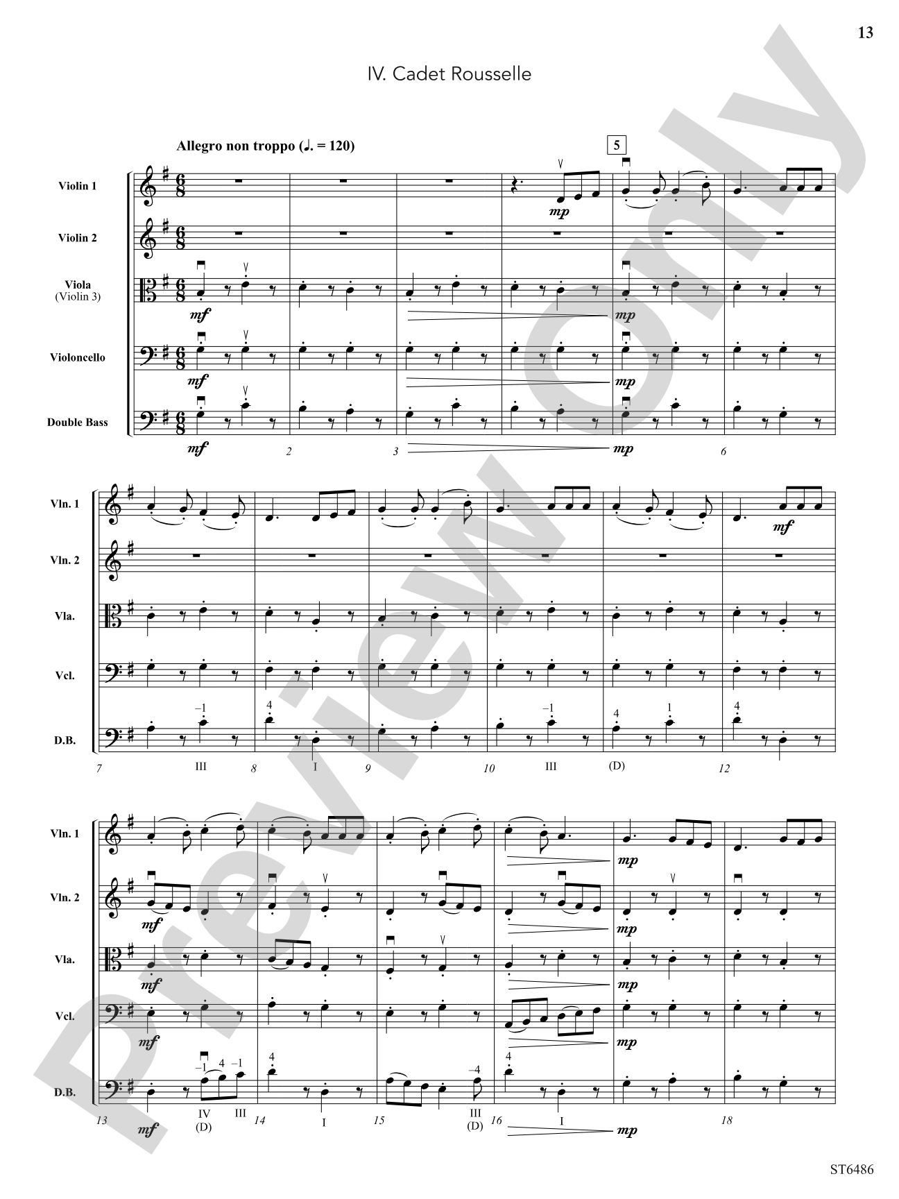 Suite Versailles: String Orchestra Conductor Score & Parts