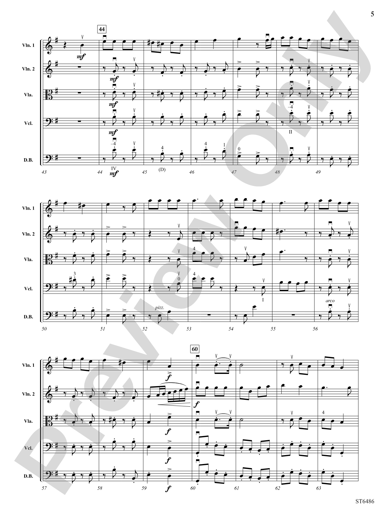 Suite Versailles: String Orchestra Conductor Score & Parts