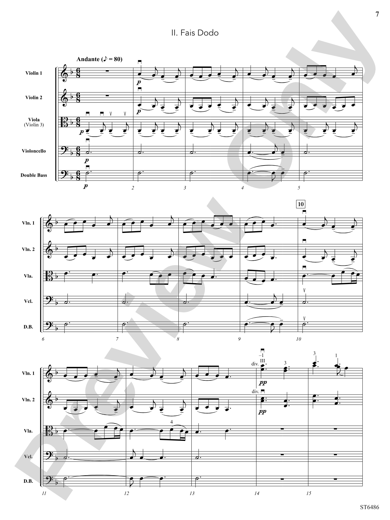 Suite Versailles: String Orchestra Conductor Score & Parts