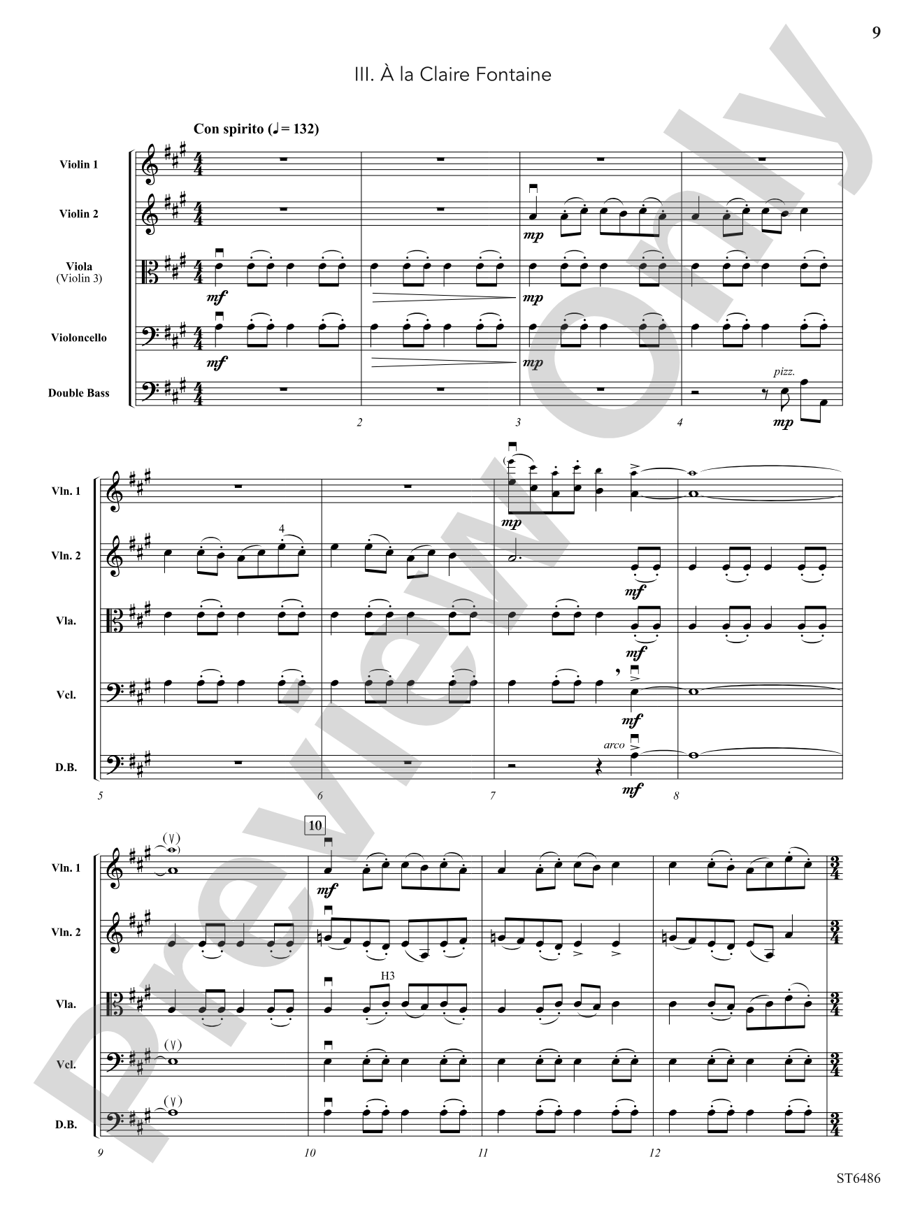 Suite Versailles: String Orchestra Conductor Score & Parts
