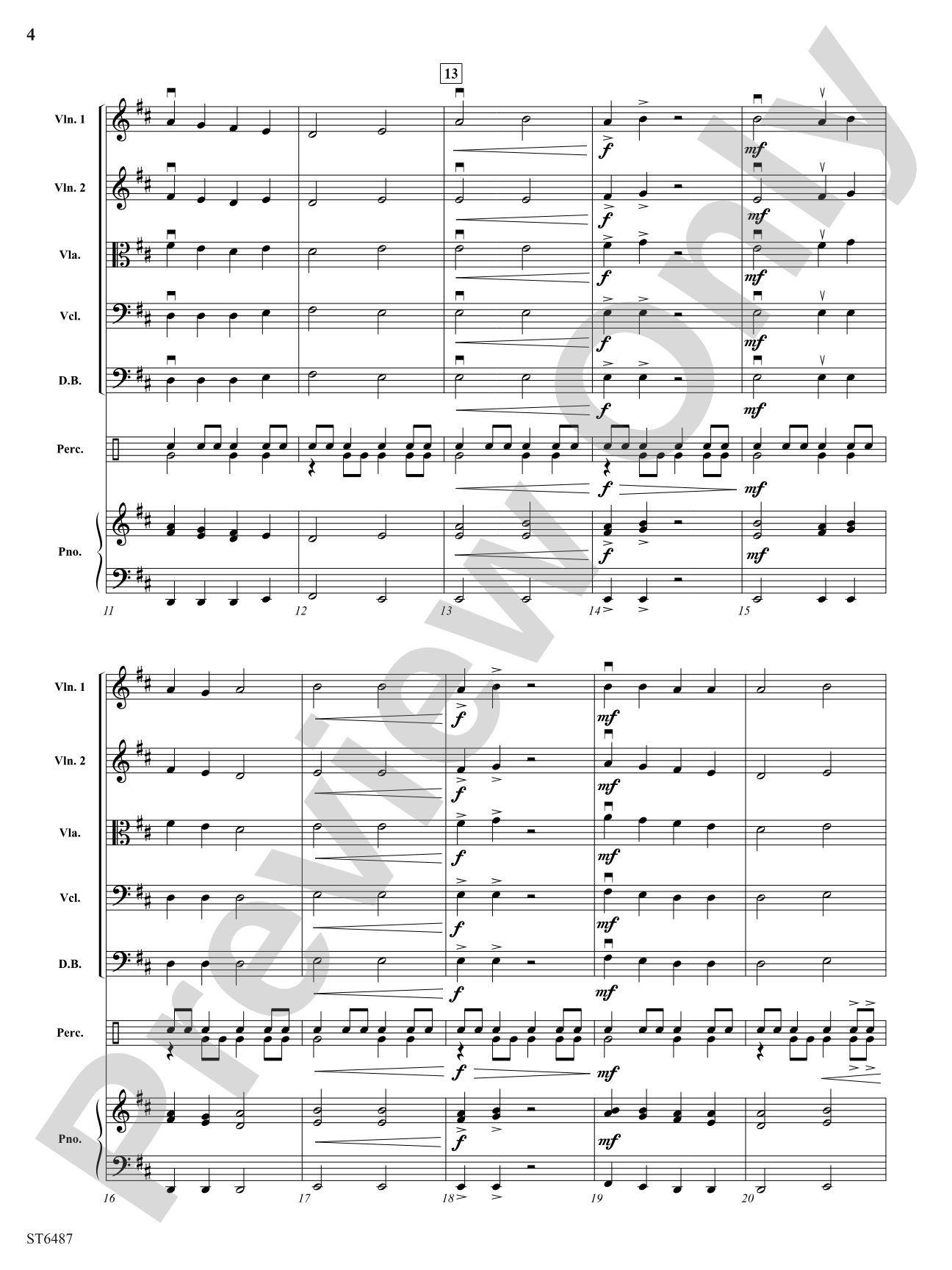 Instinct: String Orchestra Conductor Score & Parts