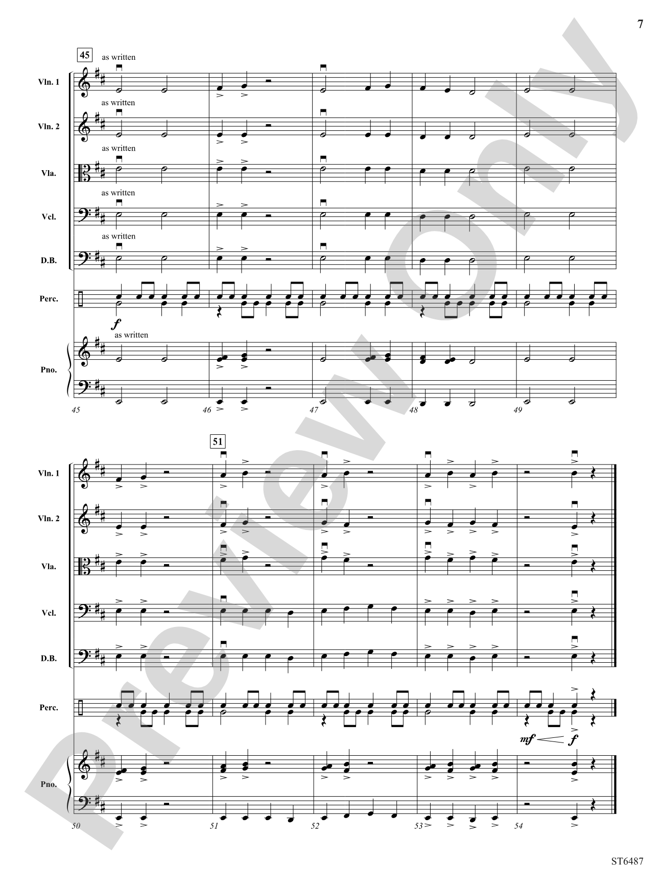 Instinct: String Orchestra Conductor Score & Parts