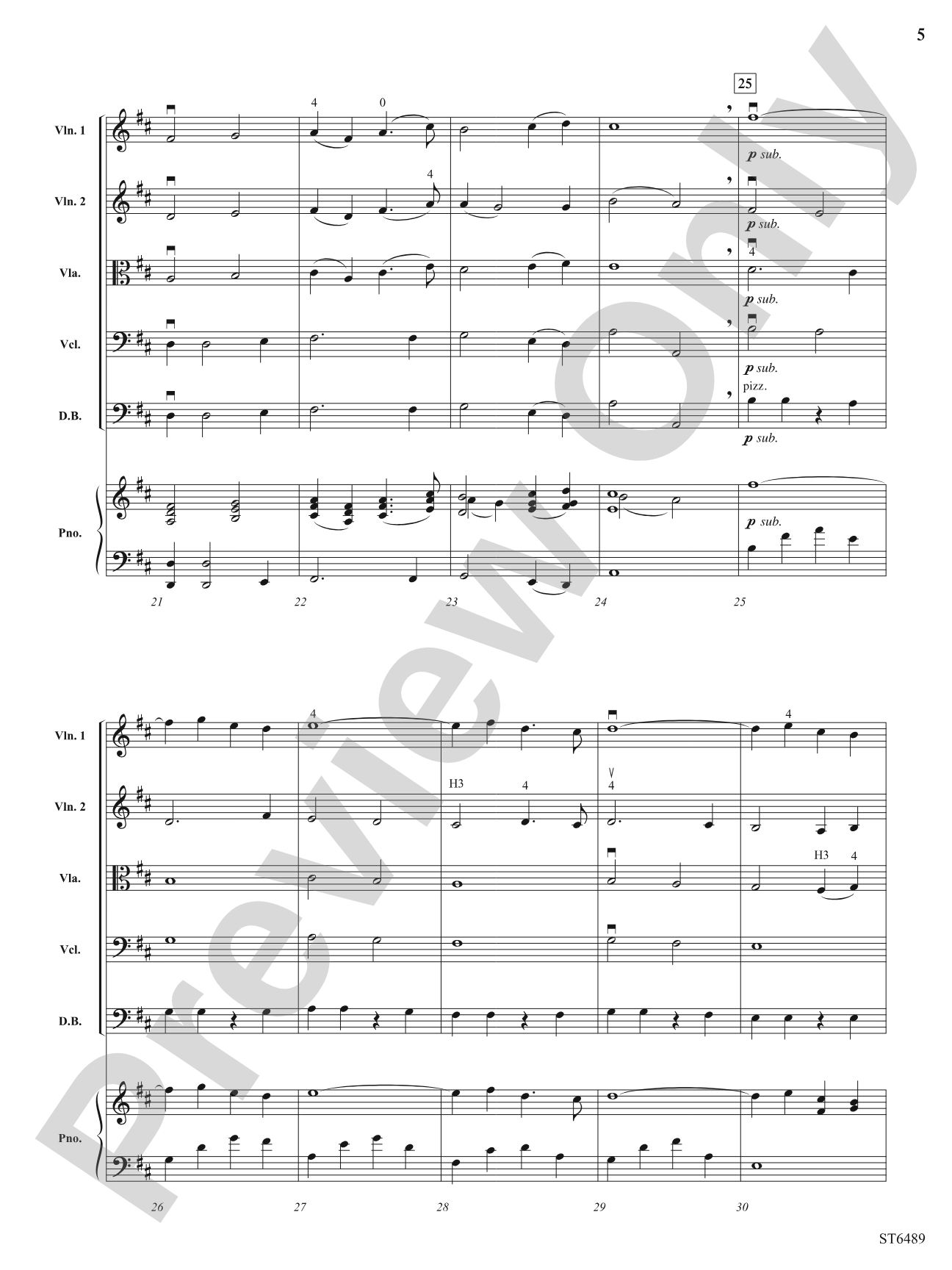 Serenity: String Orchestra Conductor Score & Parts