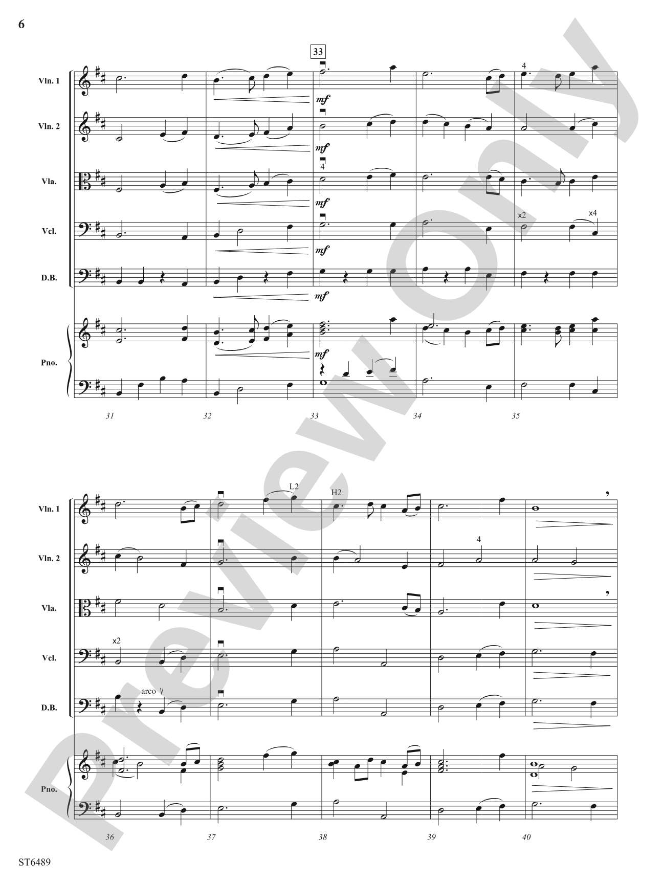 Serenity: String Orchestra Conductor Score & Parts