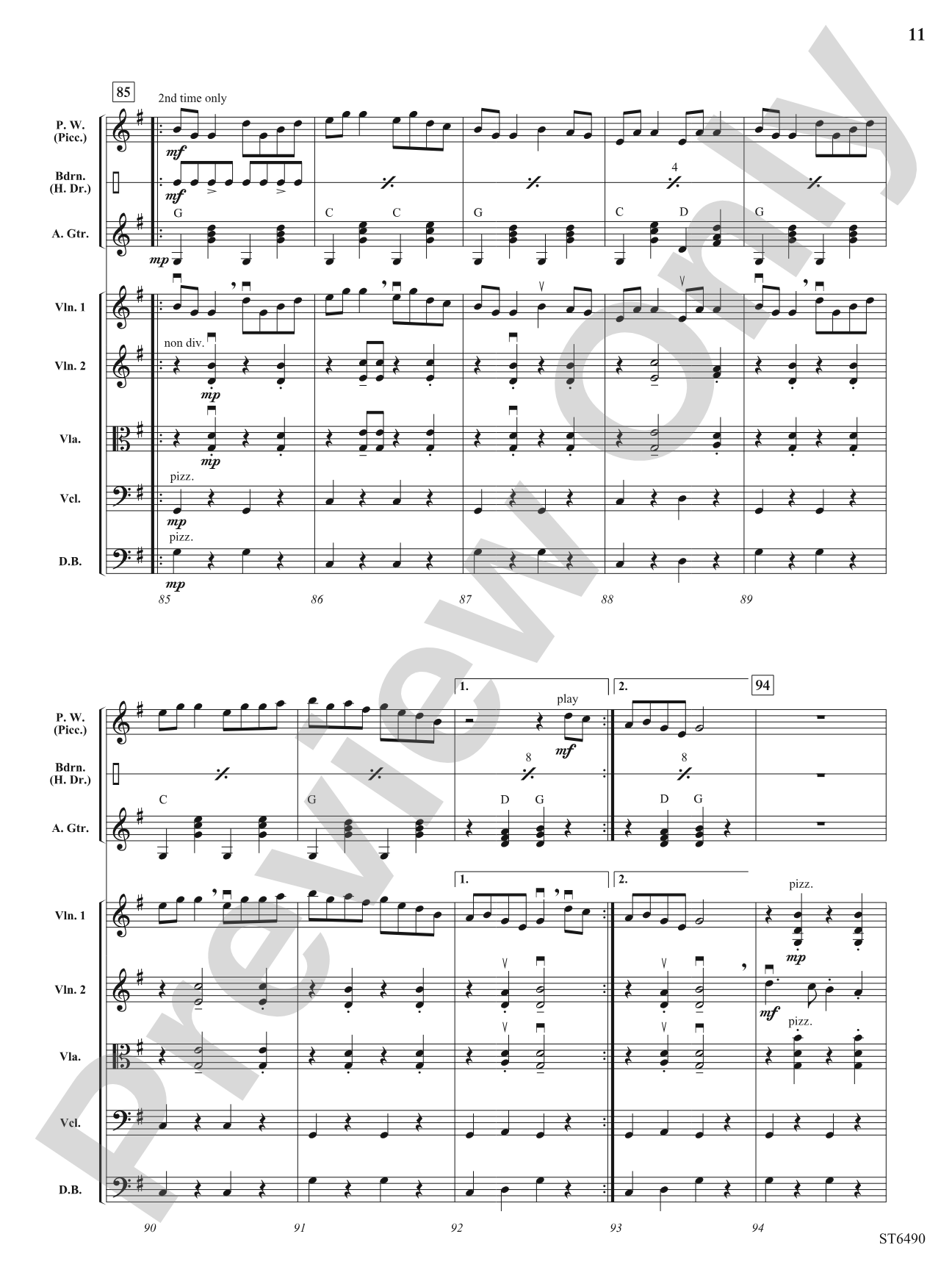 A Yuletide Reel: String Orchestra Conductor Score & Parts