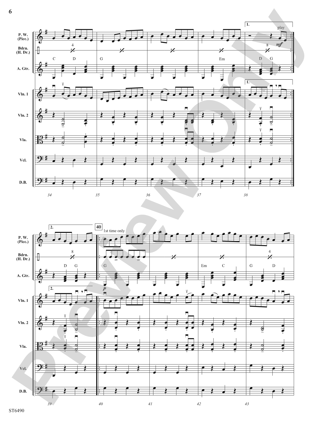 A Yuletide Reel: String Orchestra Conductor Score & Parts